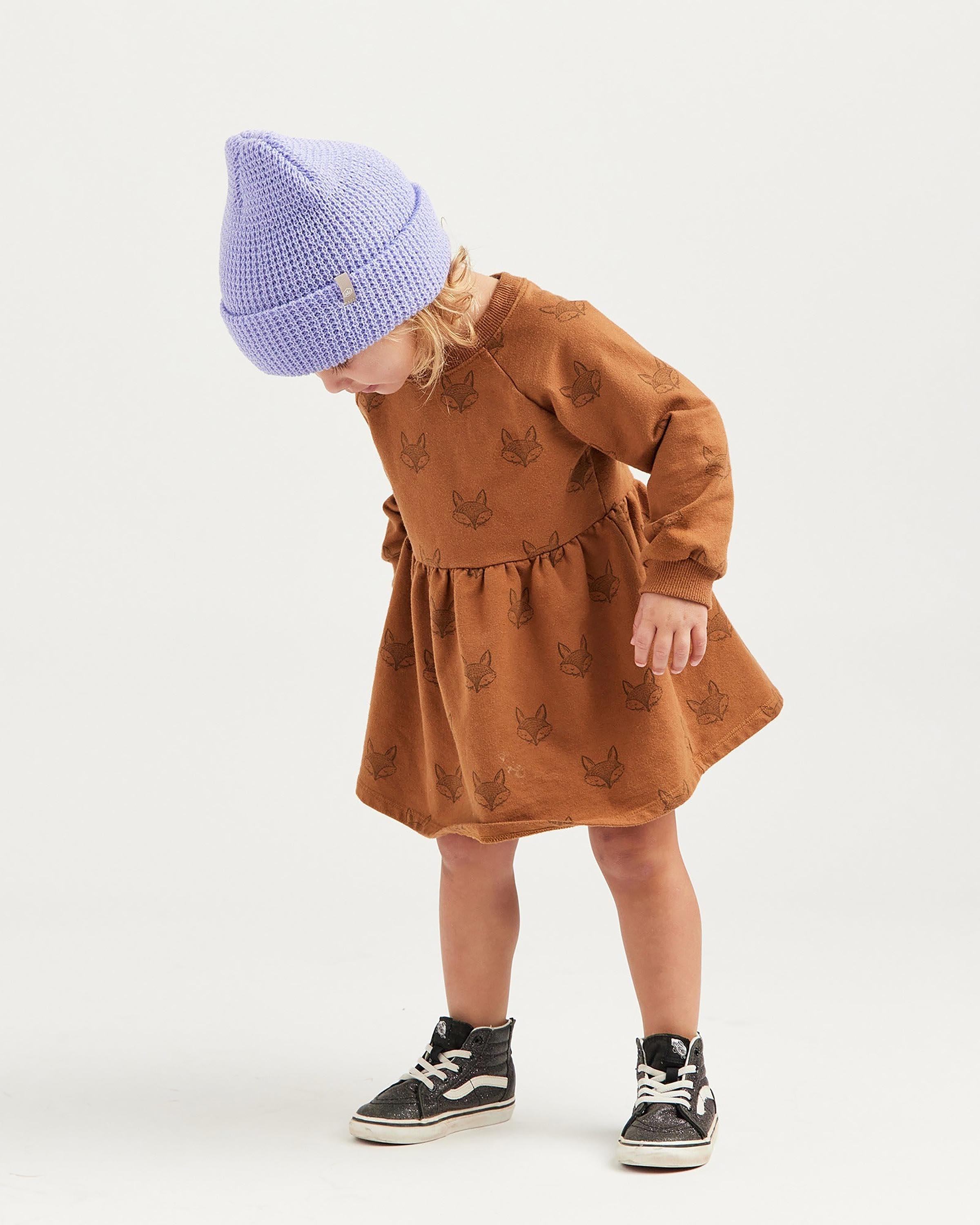 Kids Ranger Beanie in Lavender Waffle - undefined - Hemlock Hat Co. Beanies - Kids