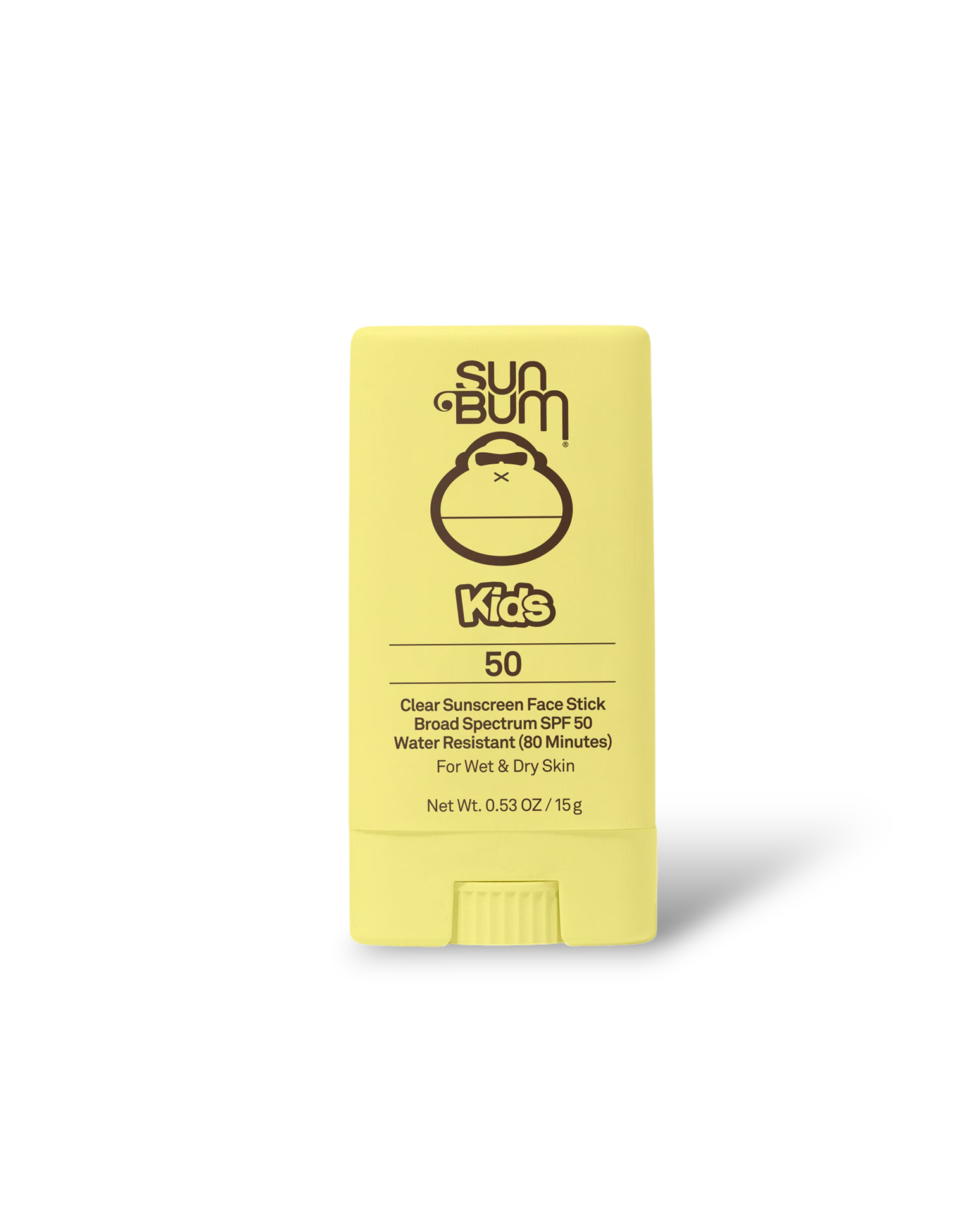Kids SPF 50 Clear Sunscreen Face Stick product view front