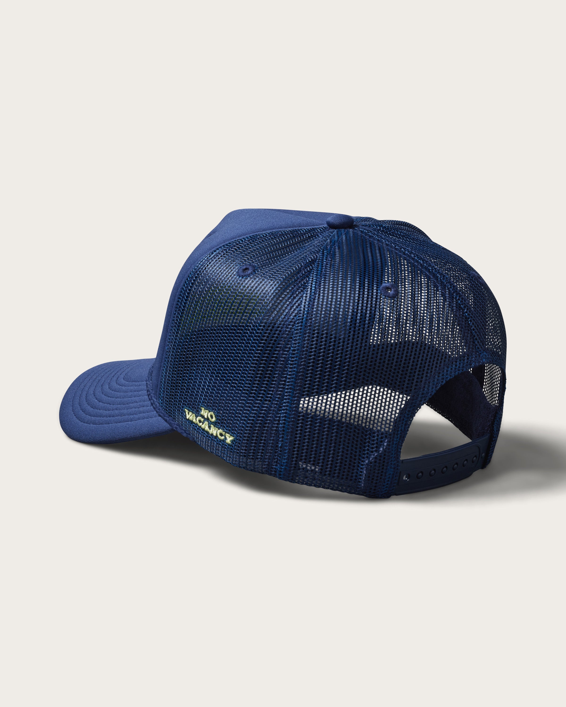 Hemlock Last Resort Foam Trucker in Navy back view