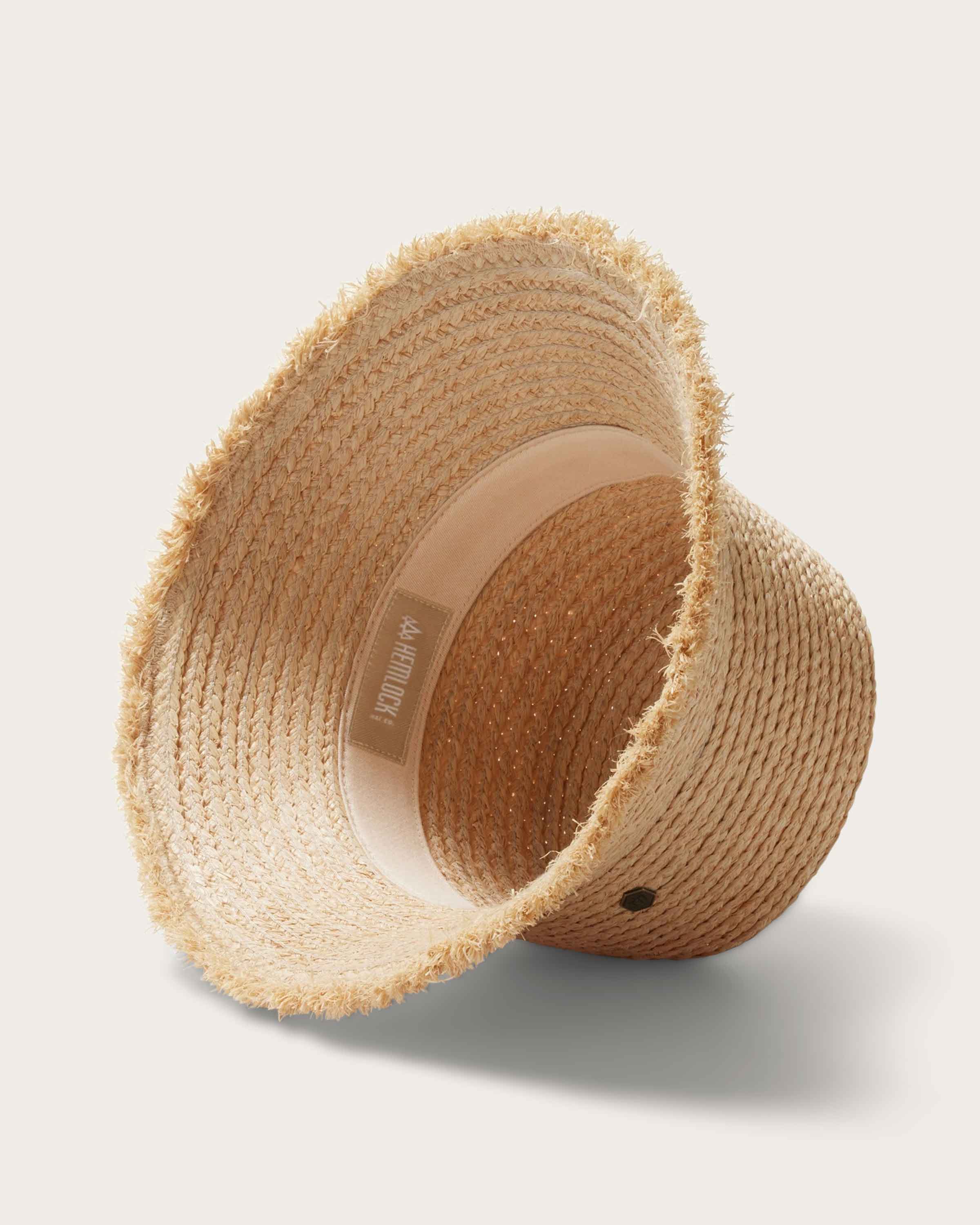 Hemlock Lenny Straw Bucket Hat in Natural detail