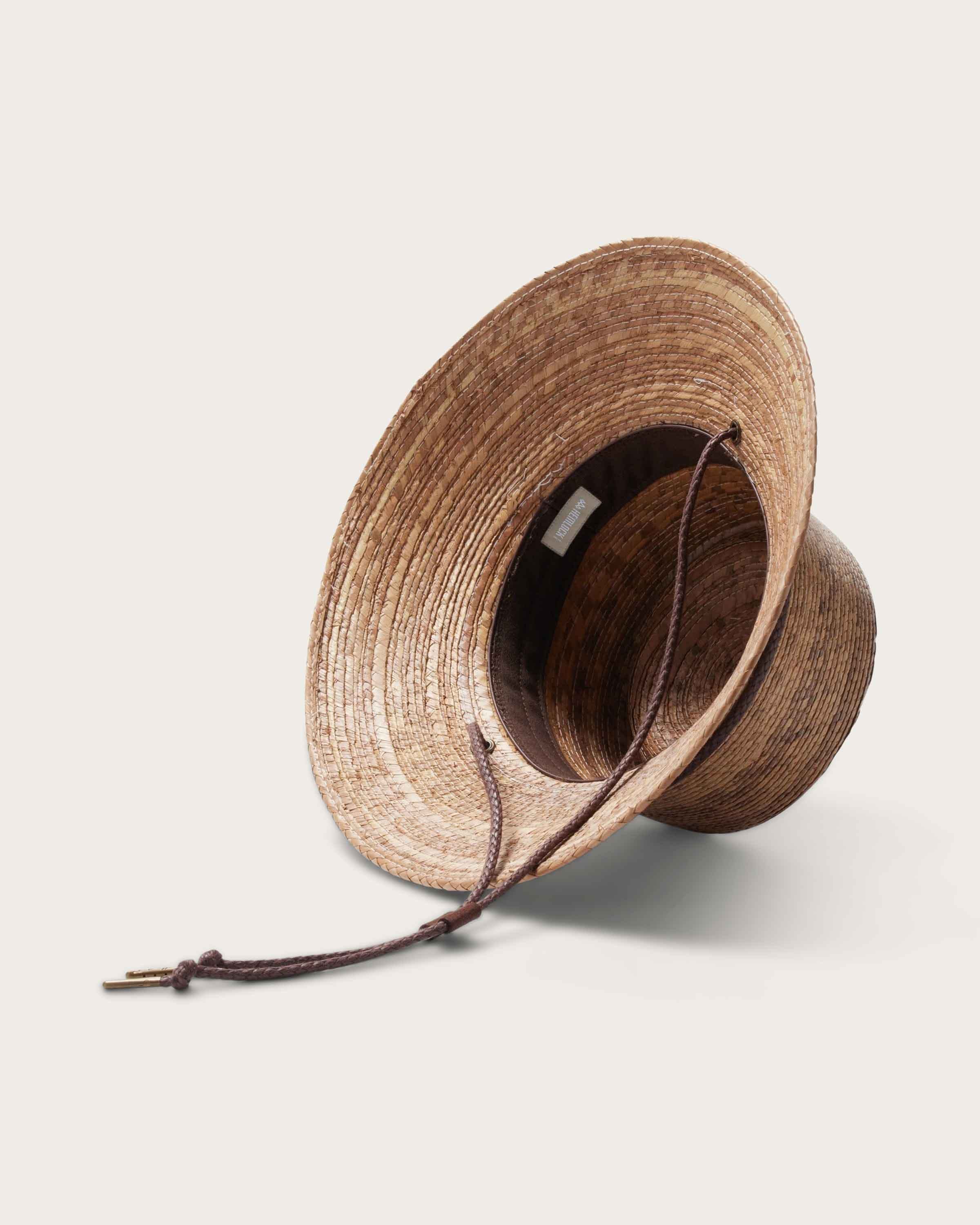 Hemlock Leon Straw Bucket Hat in Toast detail