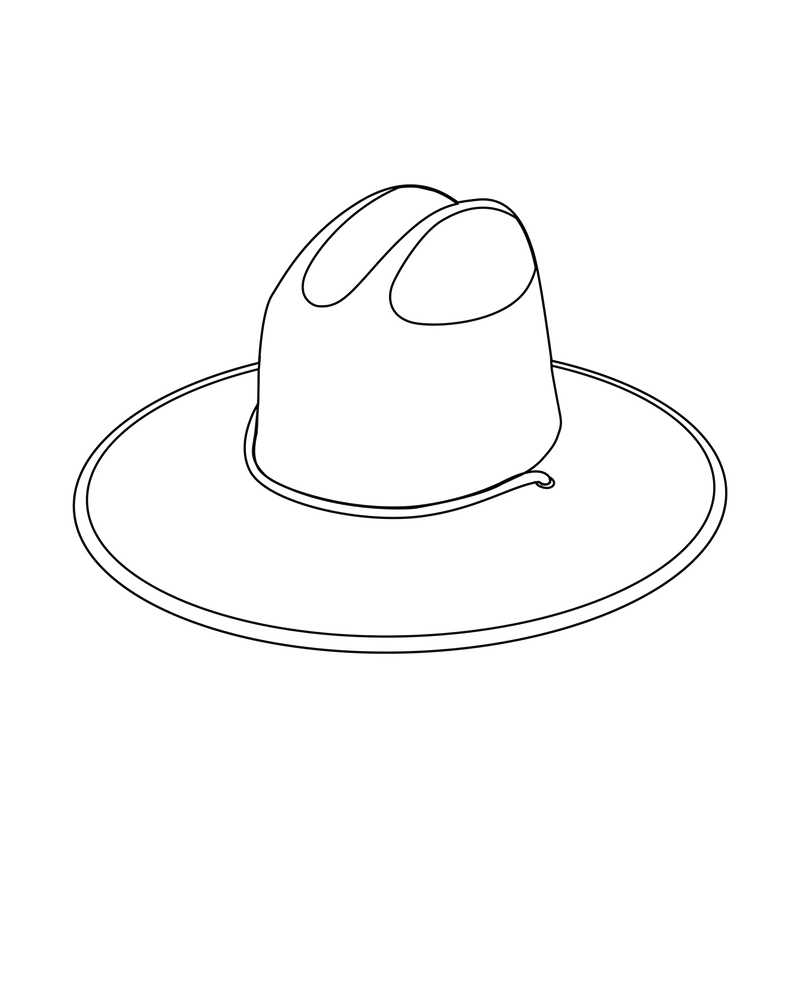 lifeguard hat layout
