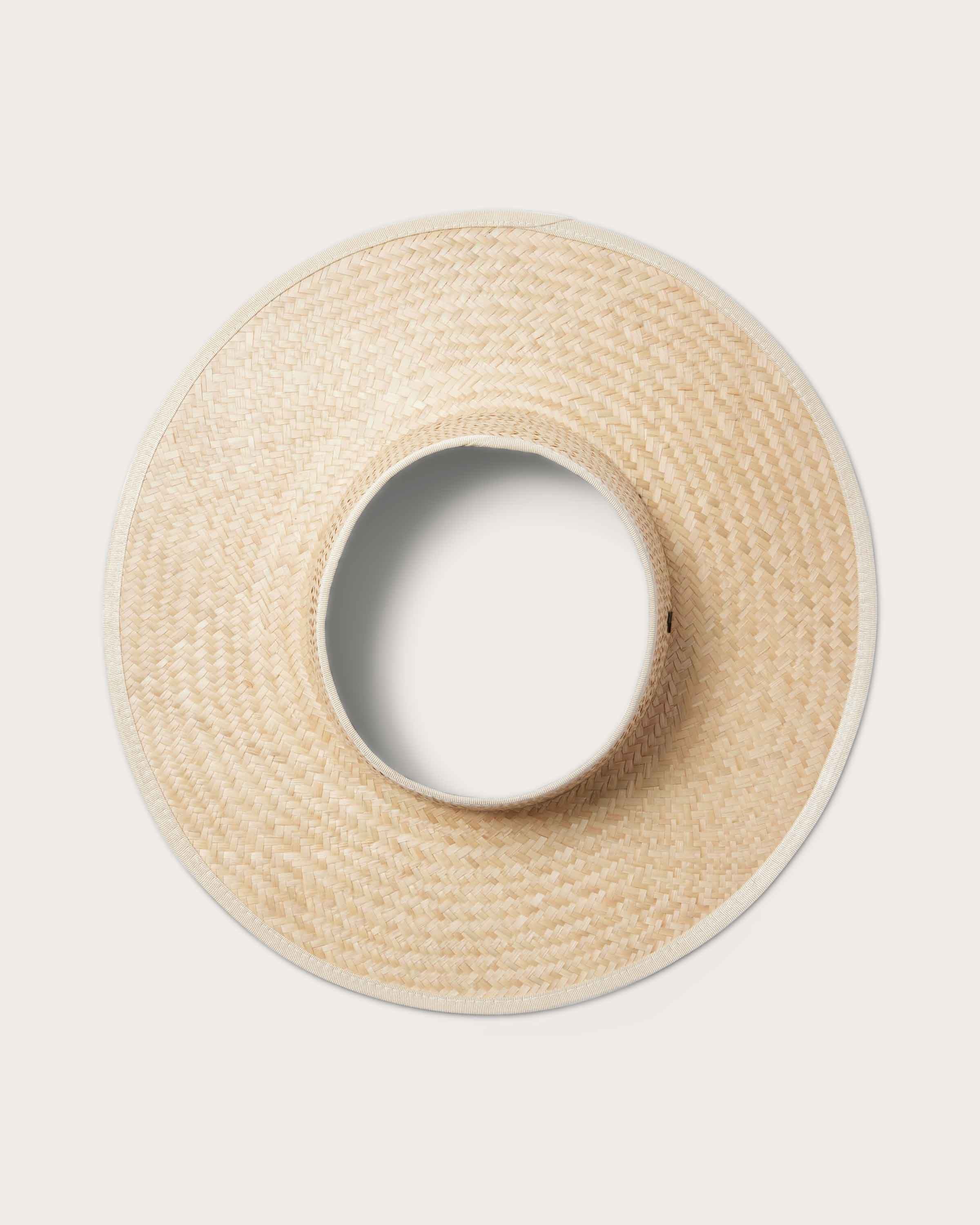 Hemlock Lucia Straw Visor in Natural top view