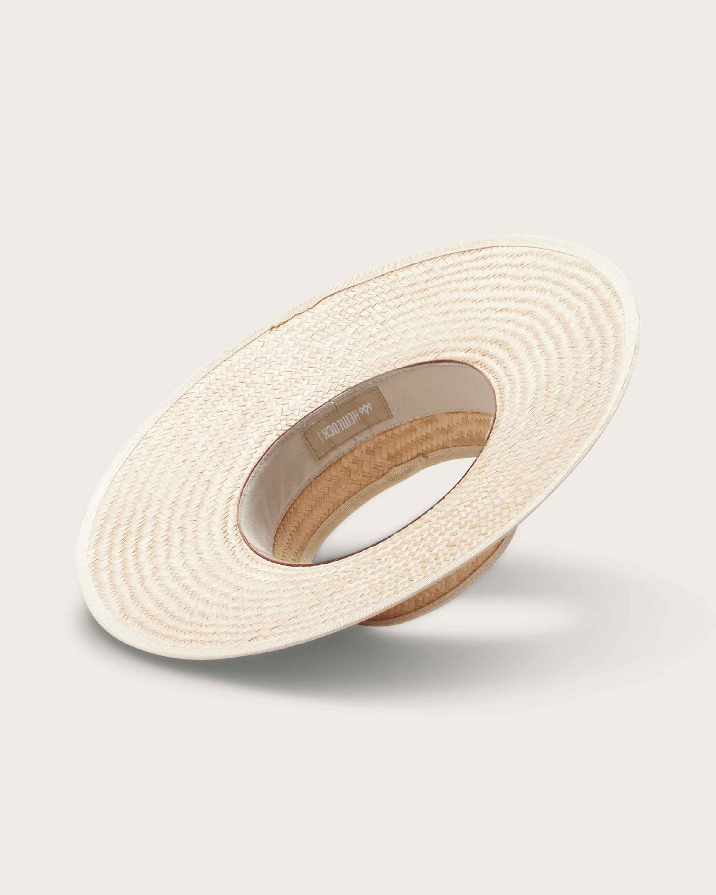 Hemlock Lucia Straw Visor in Natural detailed view