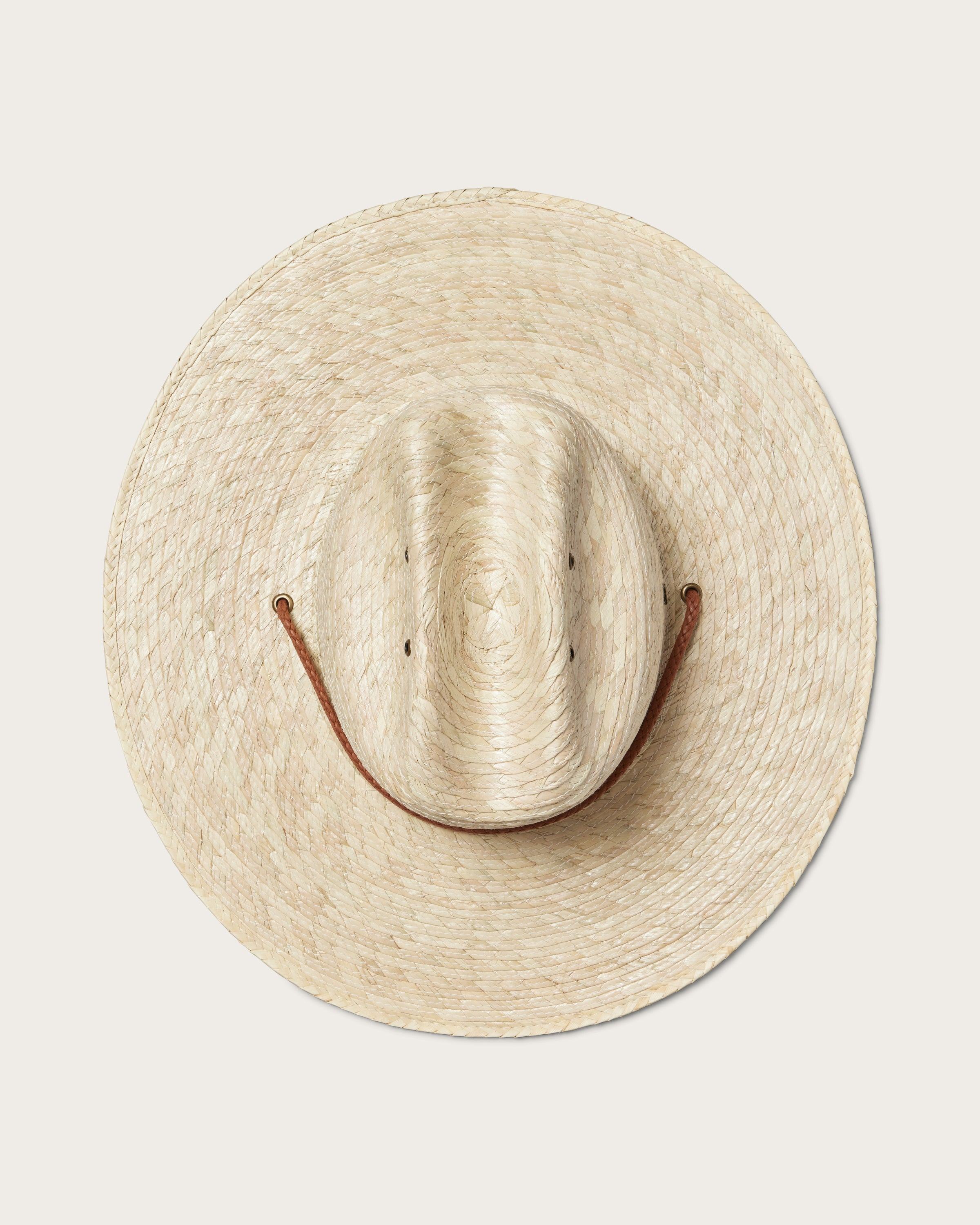 Hemlock Monterrey Straw Lifeguard Hat in Natural top view