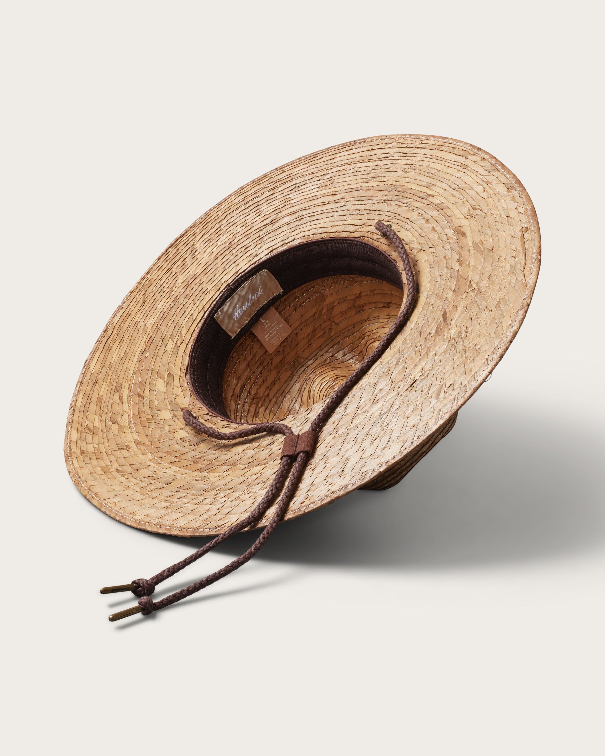 Hemlock Monterrey Straw Lifeguard Hat in Toast detailed view