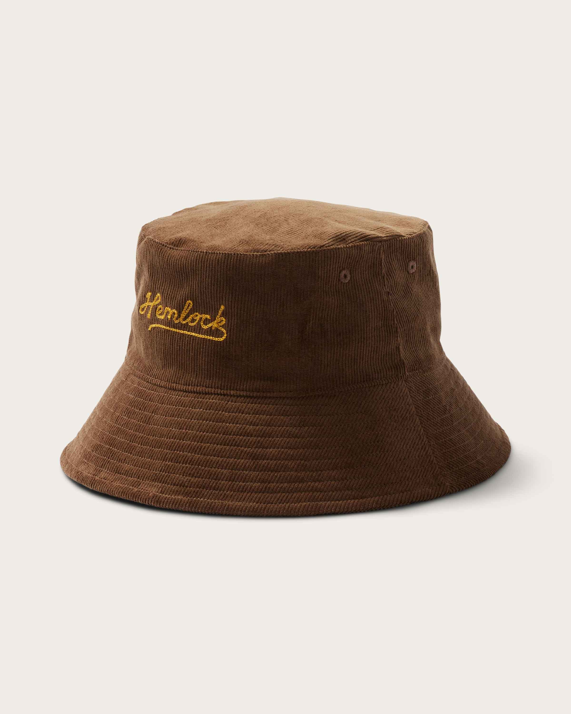 Hemlock Newport Corduroy Bucket Hat in Mocha