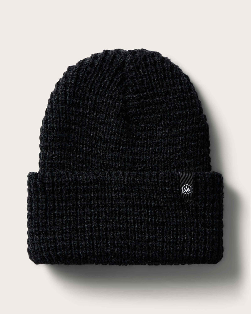 Baby Ranger Beanie in Black Waffle - undefined - Hemlock Hat Co. Beanies - Baby