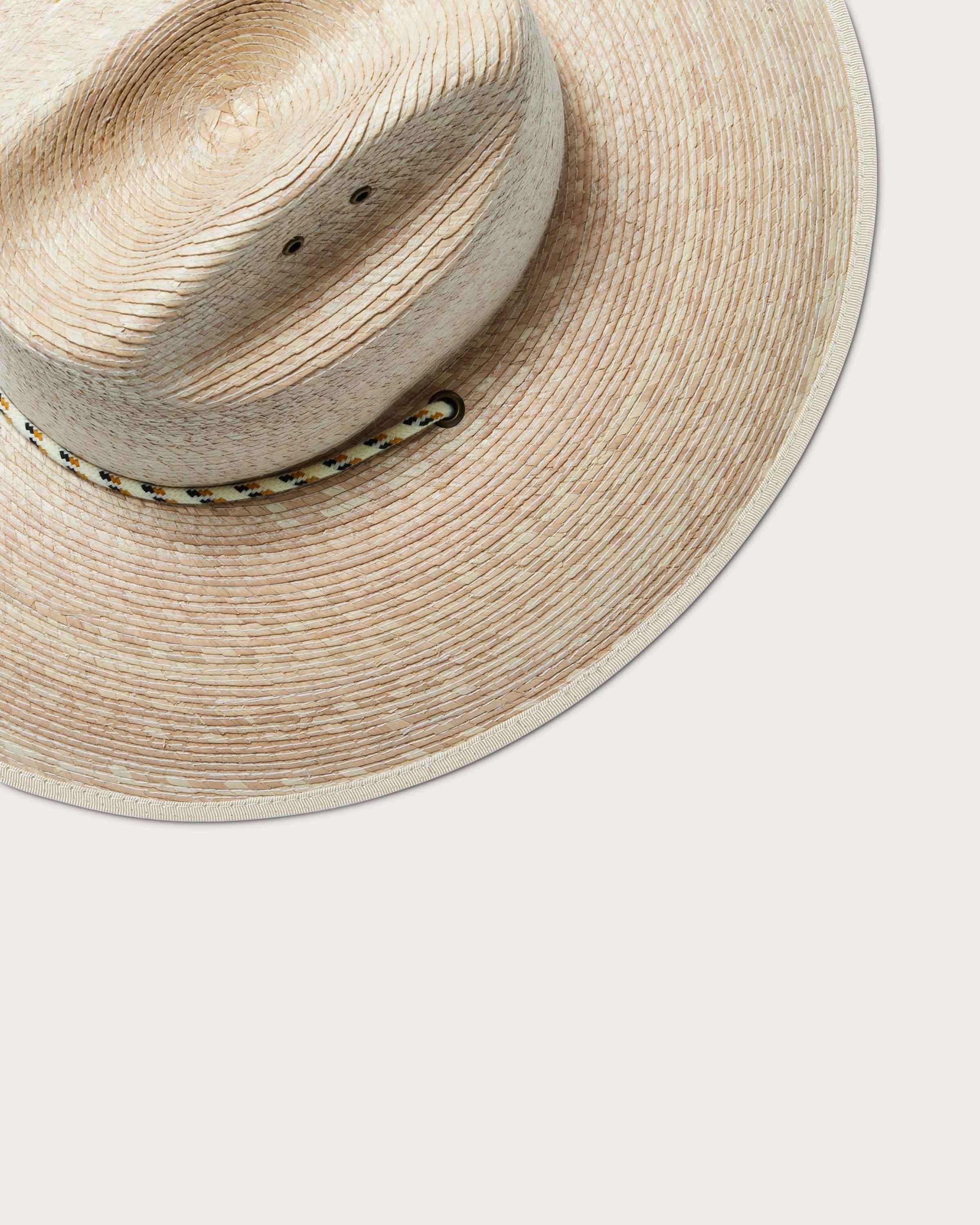 Hemlock Santos Straw Lifeguard Hat in Natural corner view