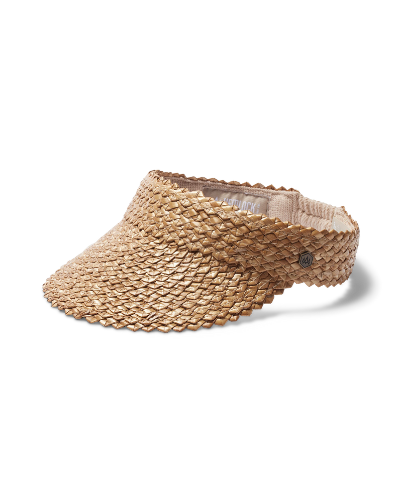Capri Visor in Honeycomb - Big Kids - side view - Hemlock Hat Co. Visors - Big Kids