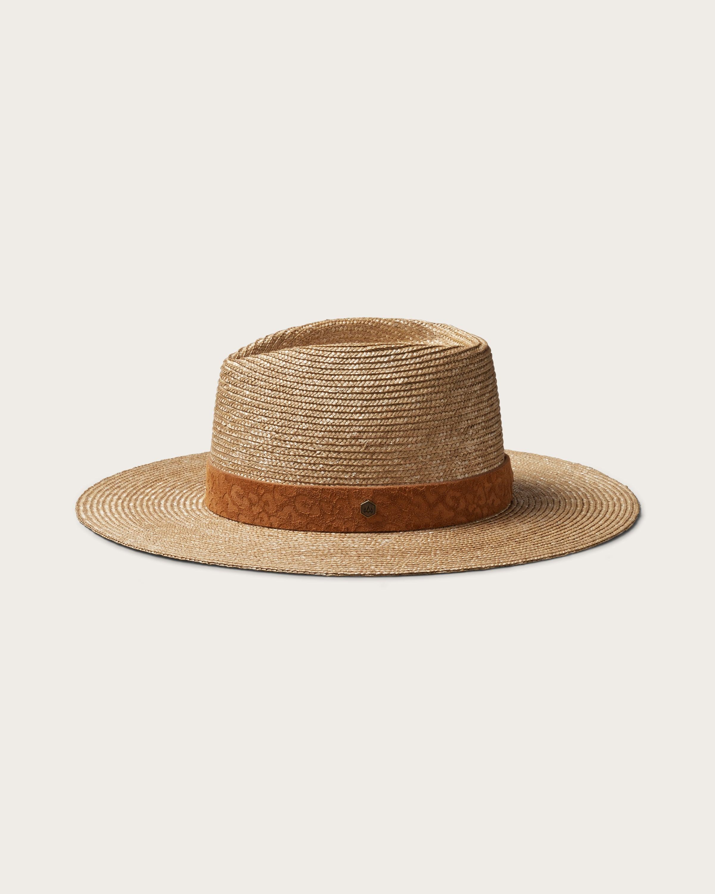 Hemlock Sloan Straw Fedora in Honeycomb color side profile