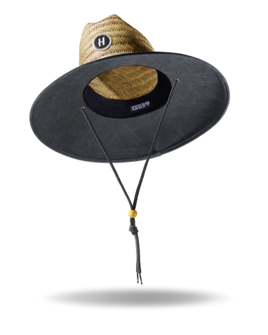 Nomad Straw Lifeguard Hat | Topographic Print Straw Hat UPF 50+