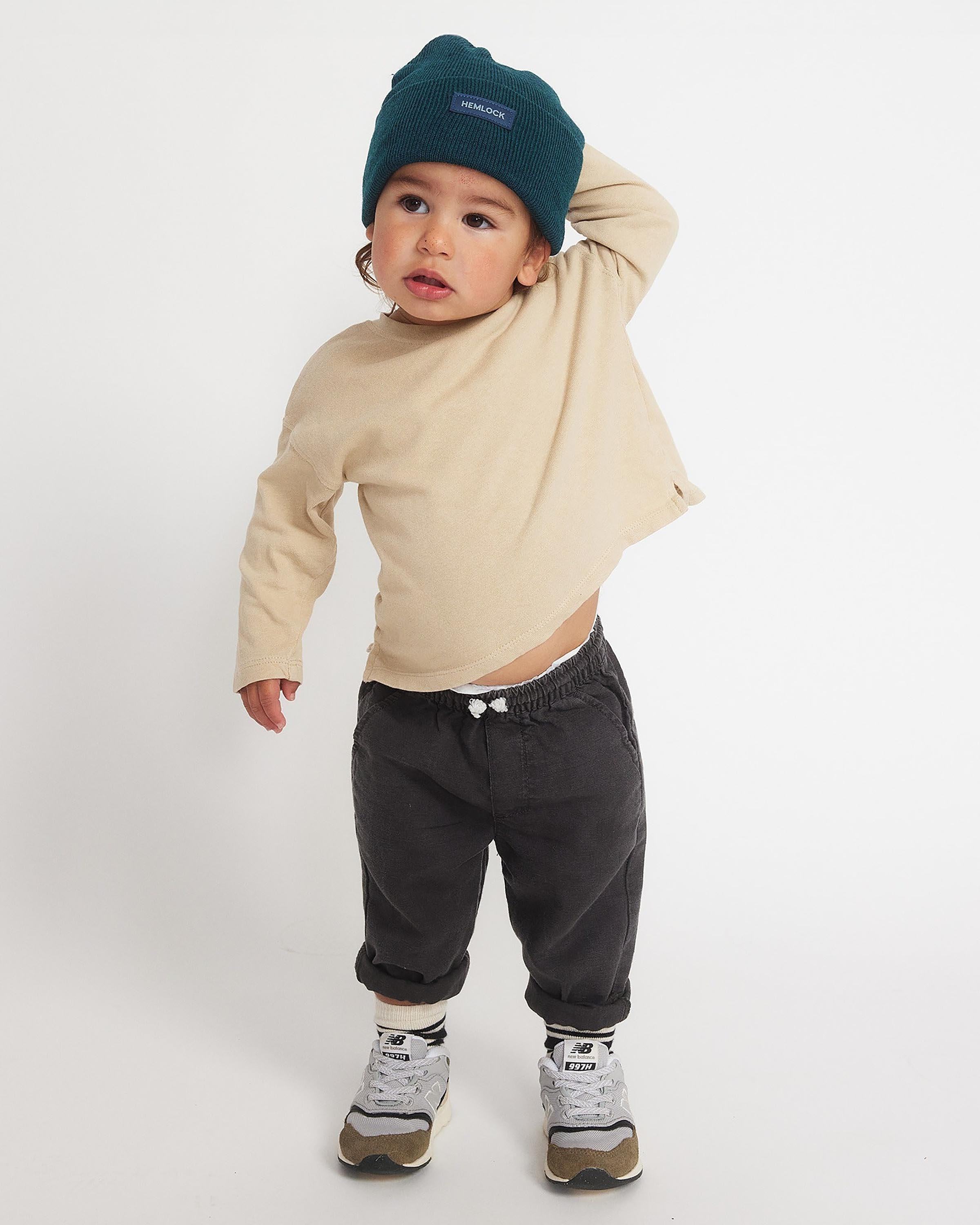 Kids Beacon Beanie in Marine - undefined - Hemlock Hat Co. Beanies - Kids