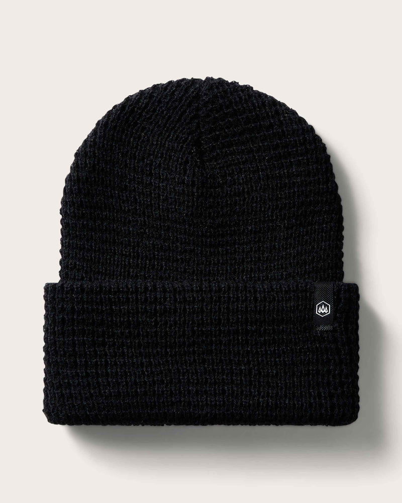 Kids Ranger Beanie in Black Waffle - undefined - Hemlock Hat Co. Beanies - Kids