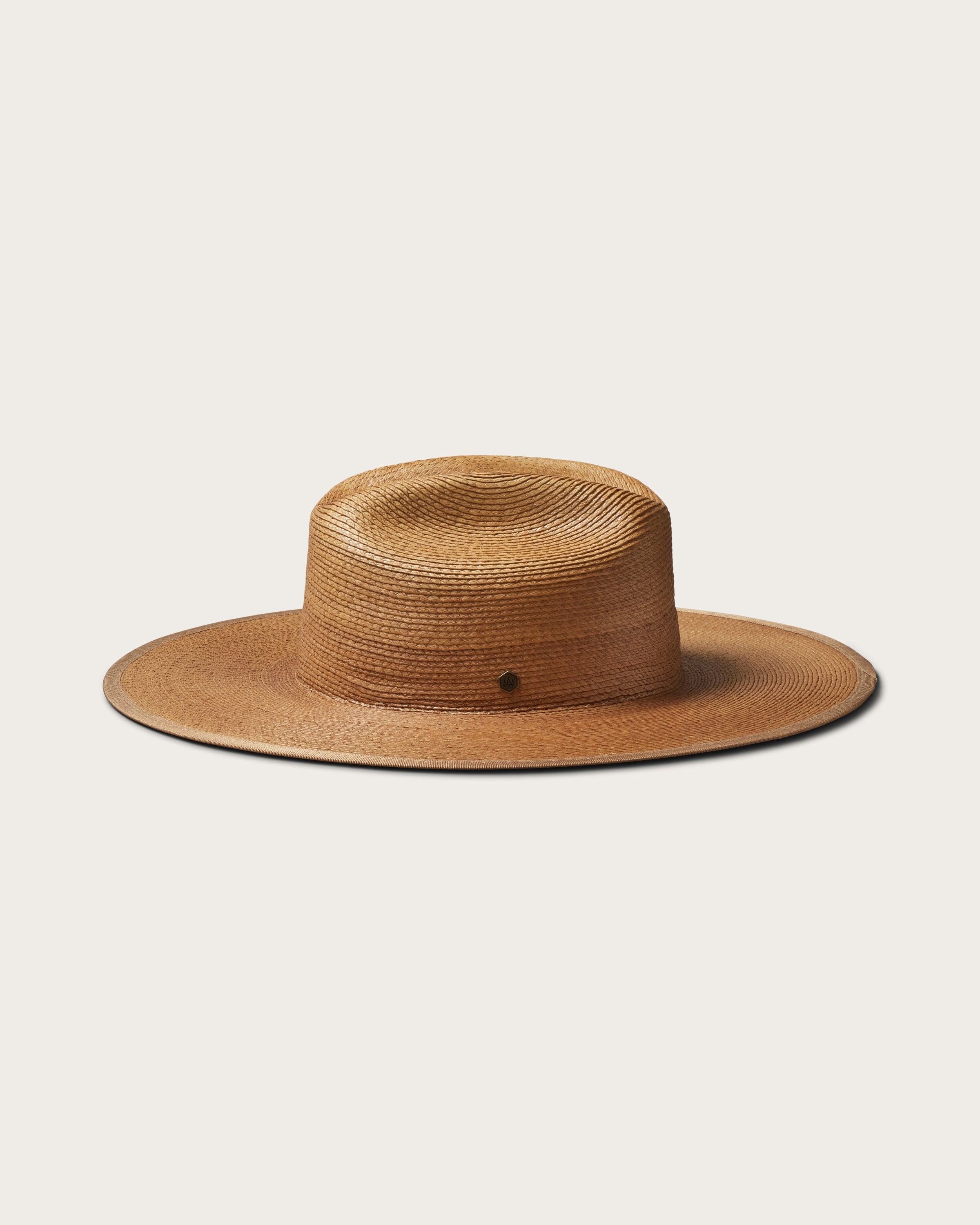 Hemlock Toluca Straw Lifeguard Hat in Saddle side view