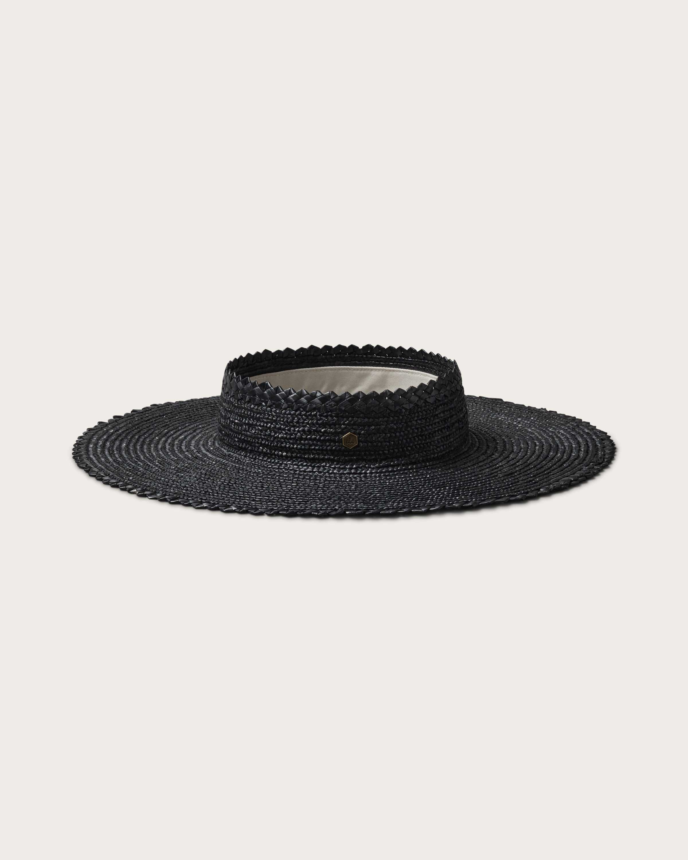 Capri Straw Visor | Straw Visor Elastic Strap | Hemlock Hat Co.