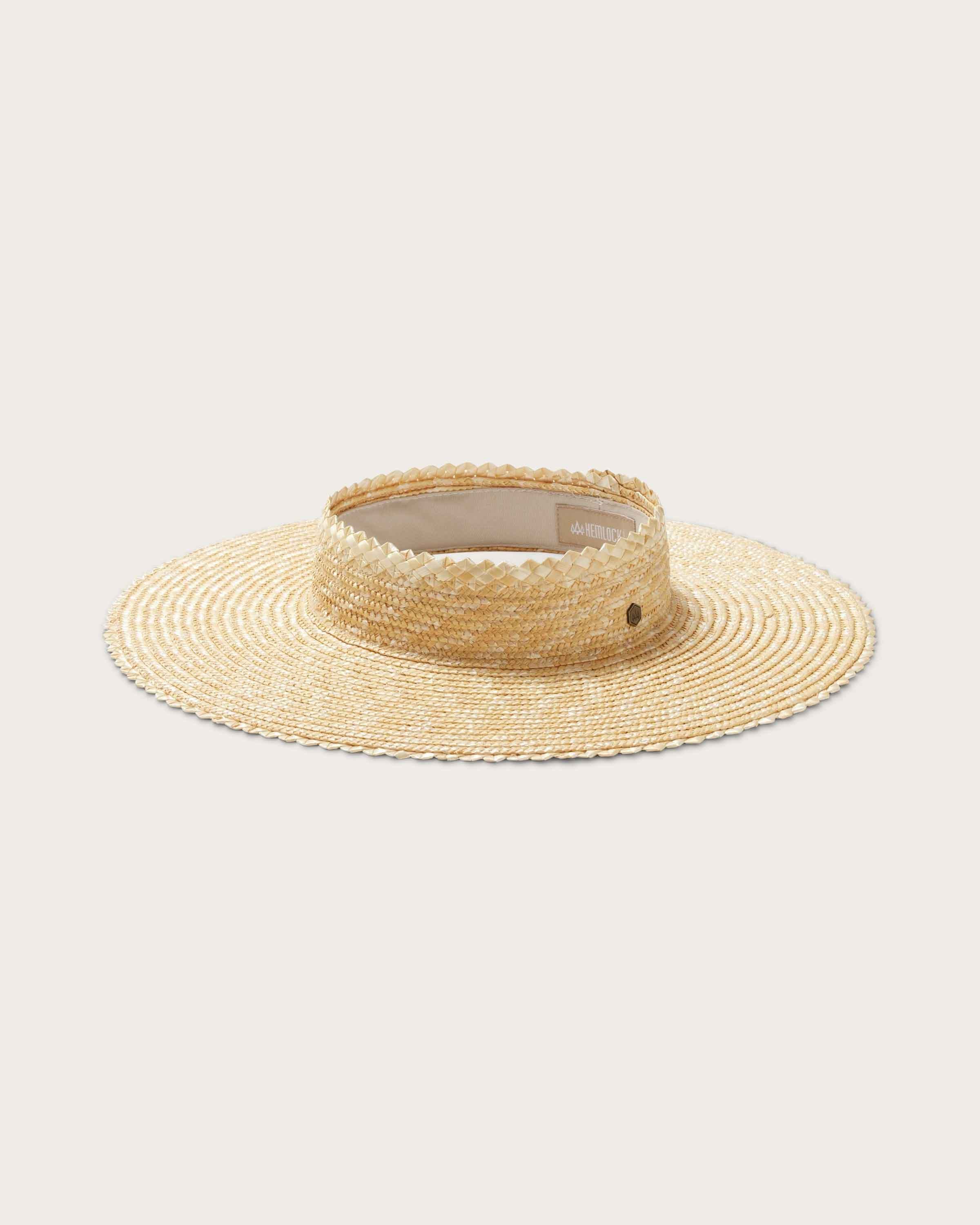 Hemlock Tropez Straw Visor in Blonde