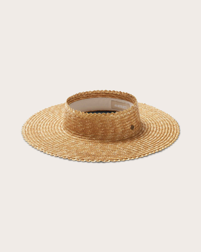 Tropez Straw Visor Straw Visor Hemlock Hat