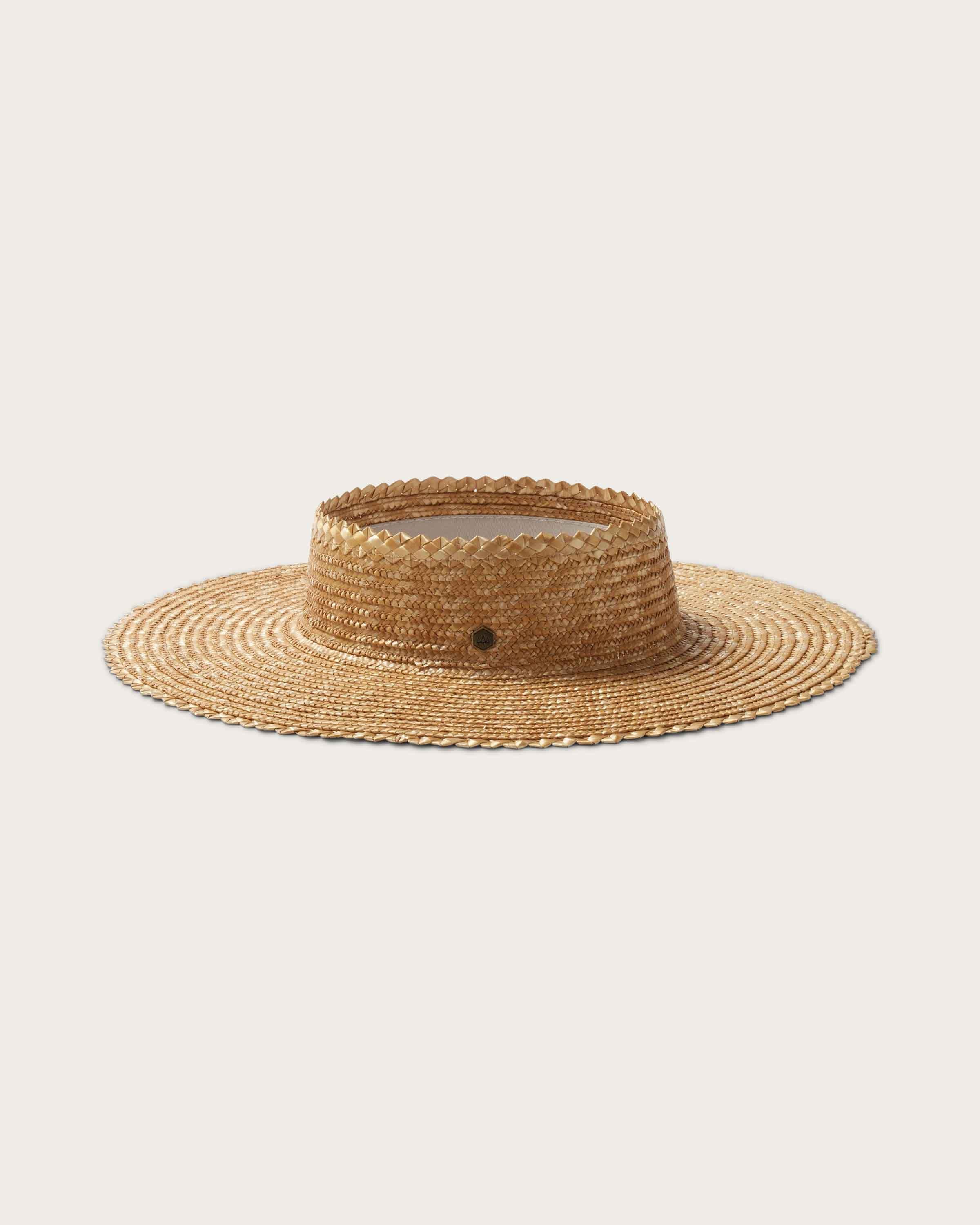 Hemlock Tropez Straw Visor in Honeycomb side view