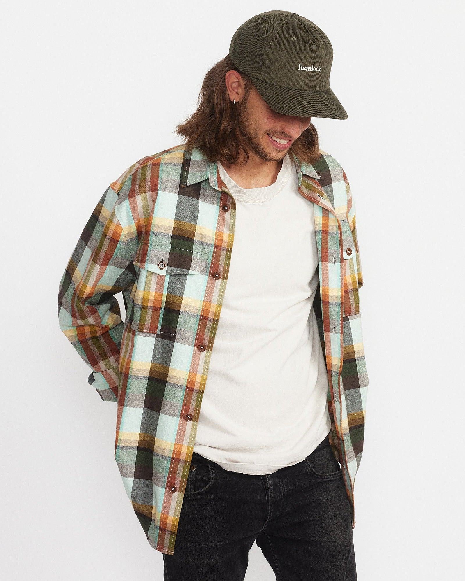 Wesley 5 Panel Hat in Olive - undefined - Hemlock Hat Co. Ball Caps