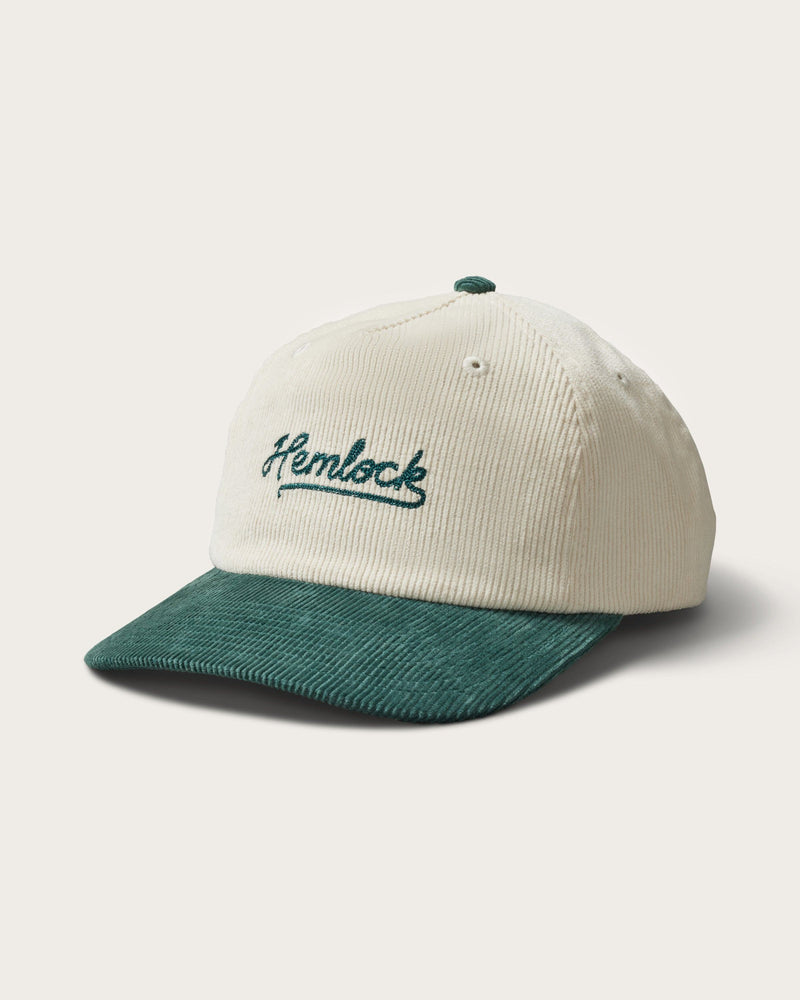 Hemlock Wesley Corduroy Baseball Hat in Emerald