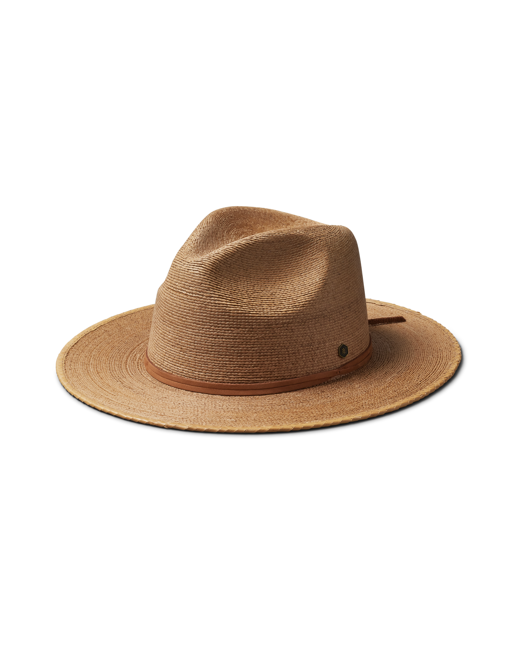 Hemlock Botero Straw Fedora in Saddle