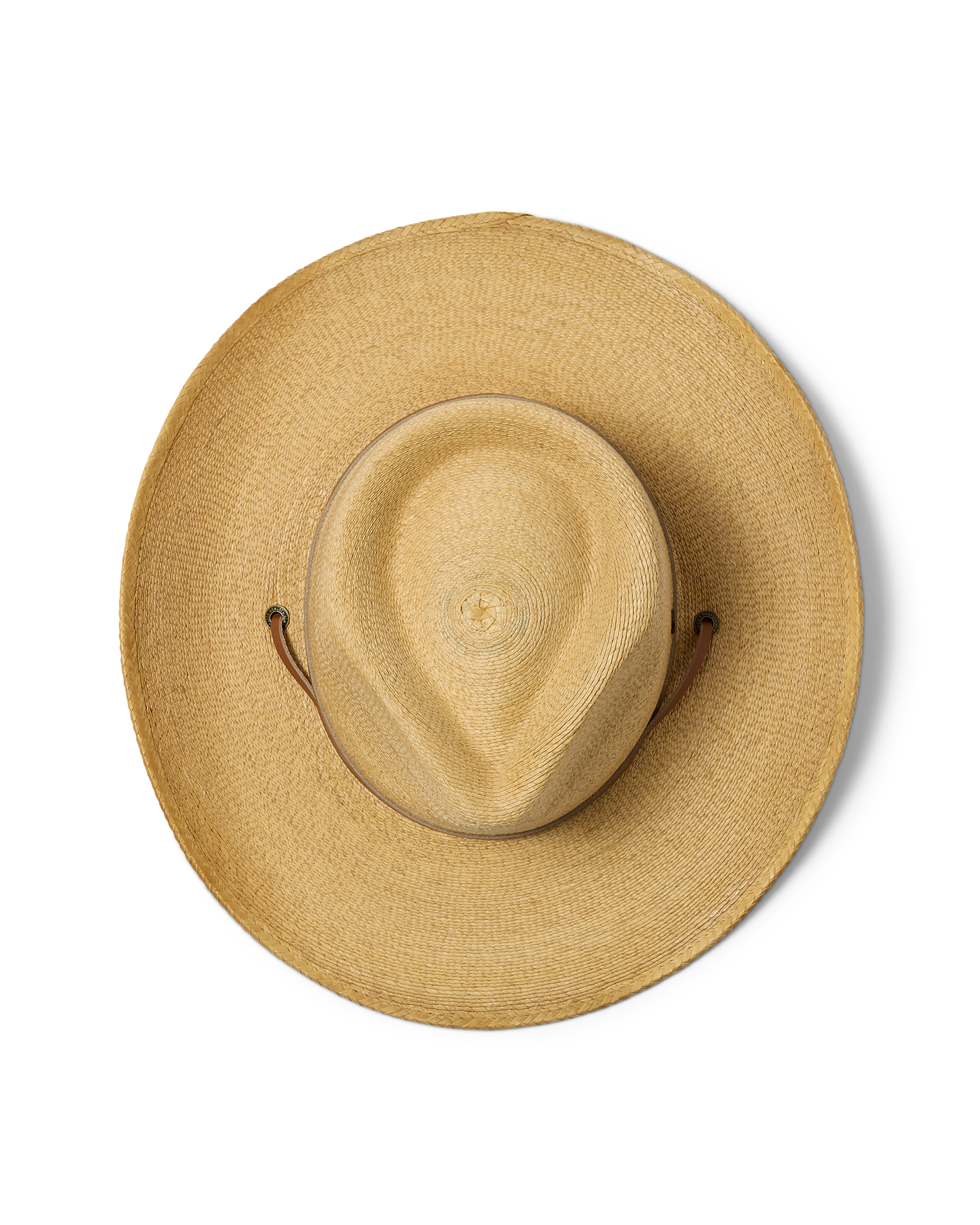 Hemlock Bruma Cowboy Fedora Straw Hat  top view