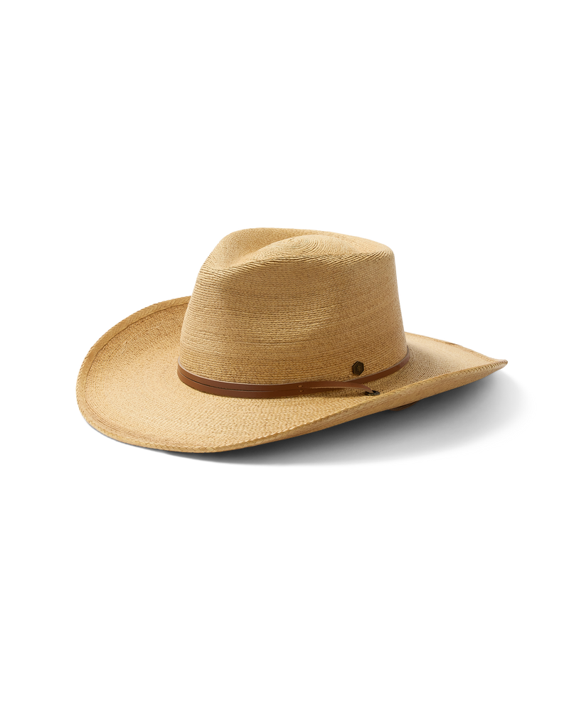Hemlock Bruma Cowboy Fedora Straw Hat 
