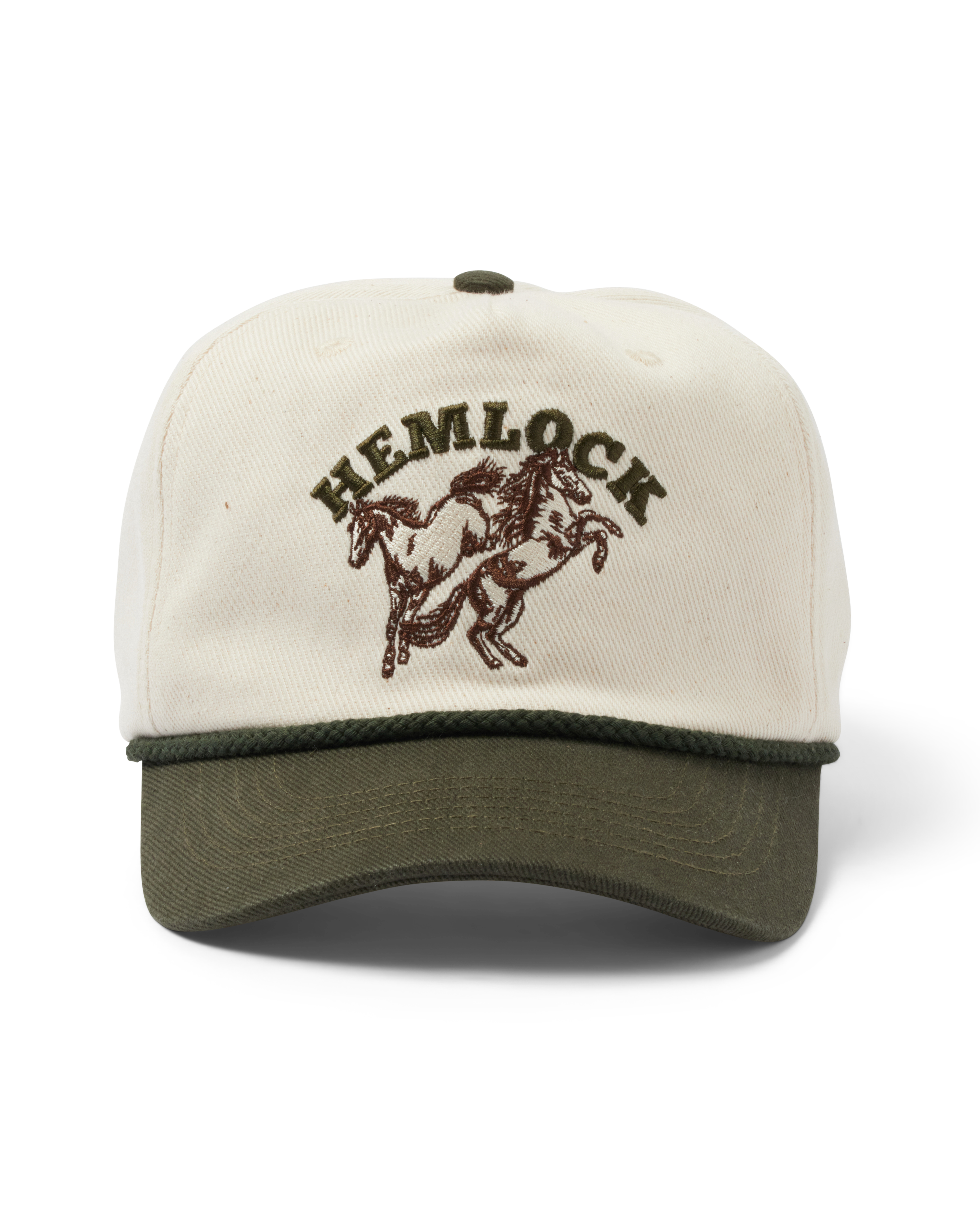 Hemlock Buckin Baseball Hat Green front