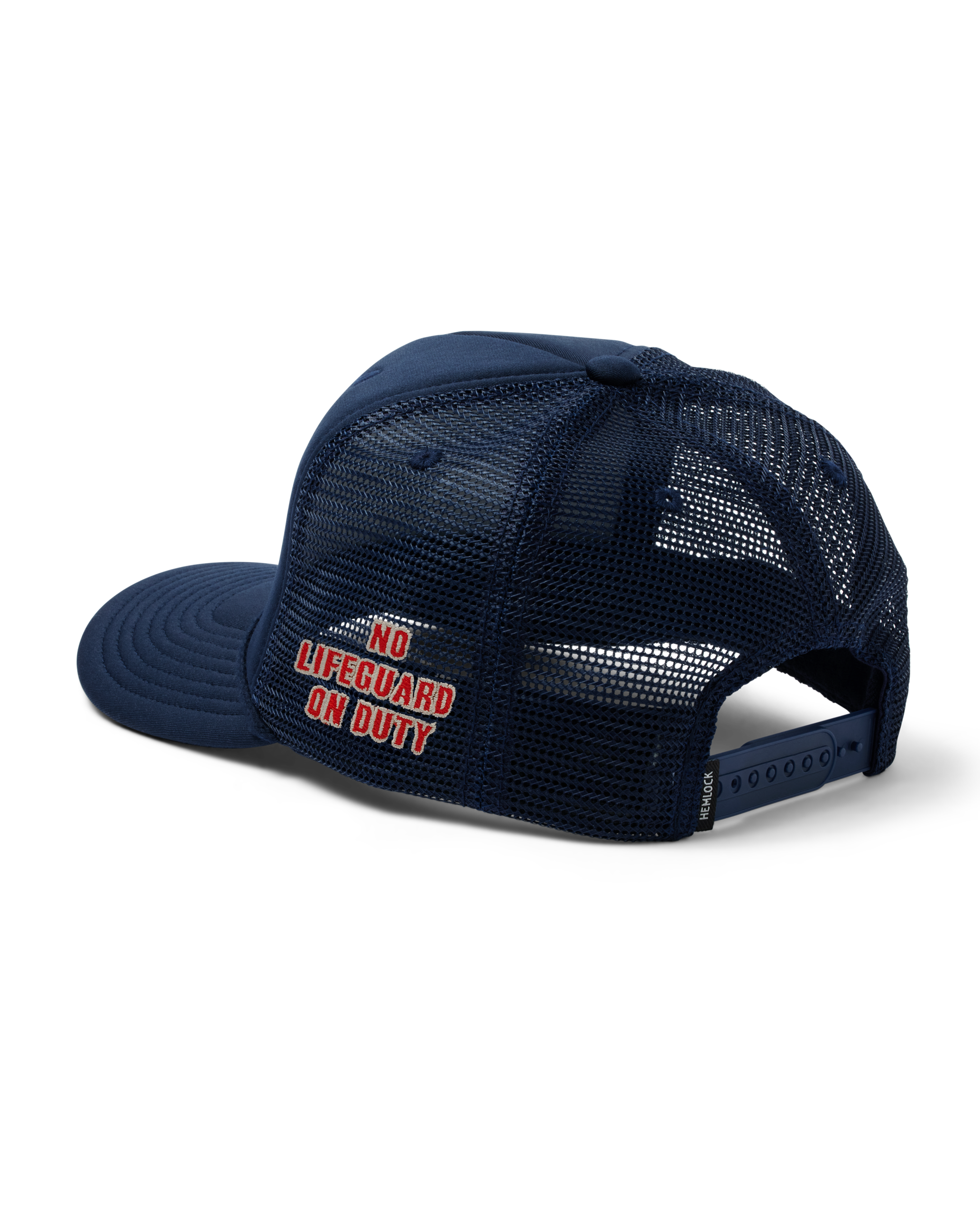Hemlock Navy blue Trucker Hat with 'Dive Inn' logo side embroidery