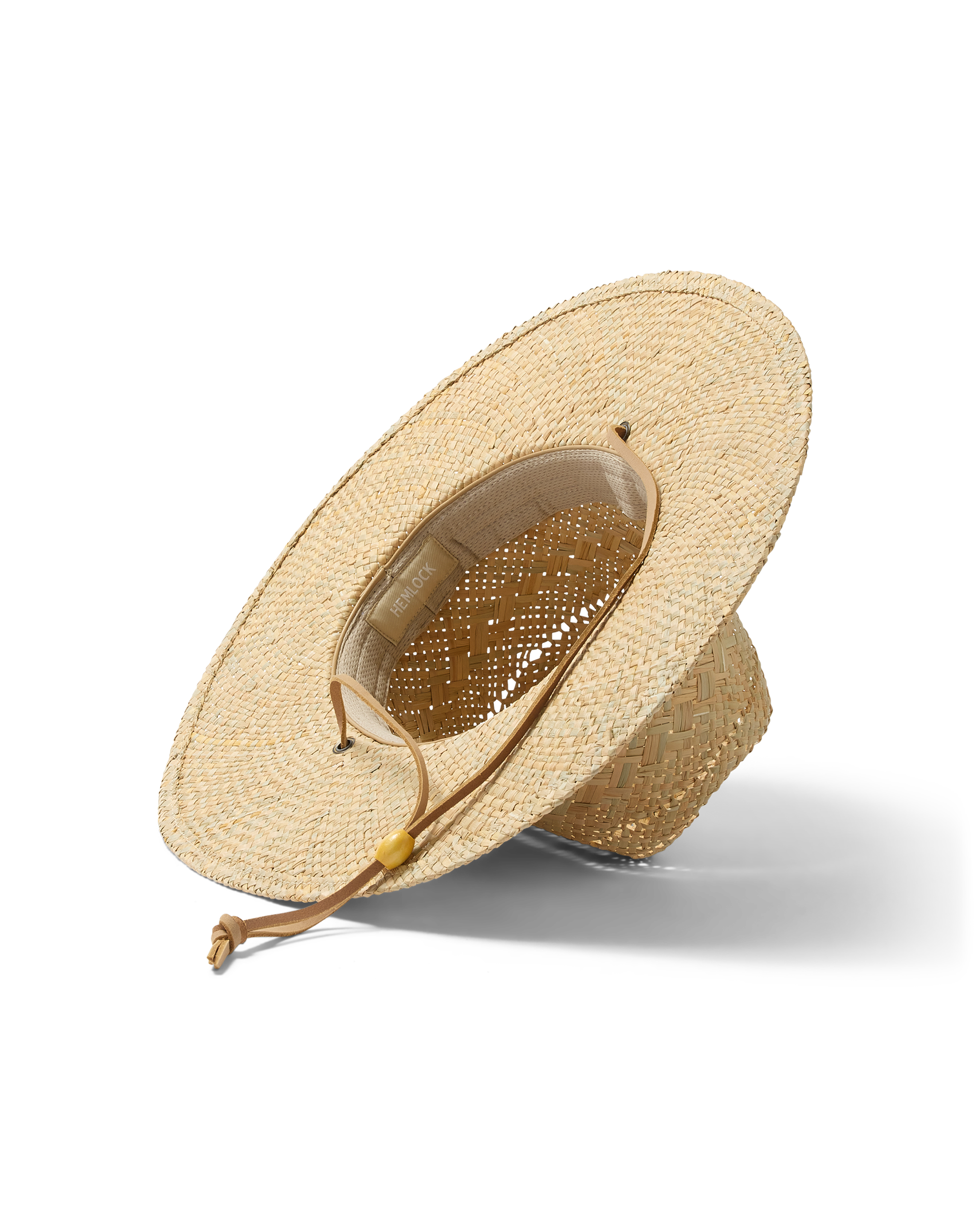 Grandview Straw Hat in Natural bottom view