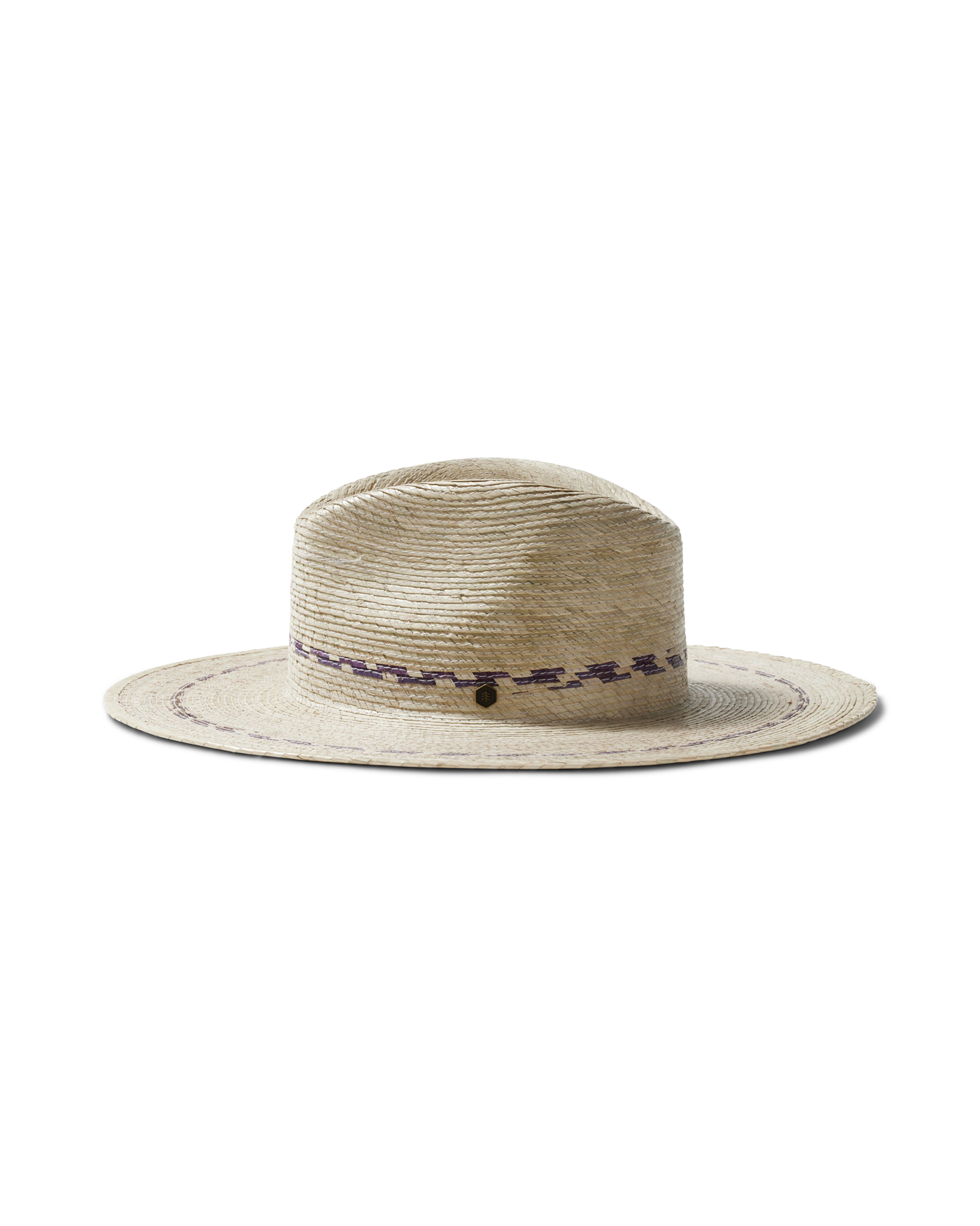 Hermosa Fedora Straw Hat in Natural side view