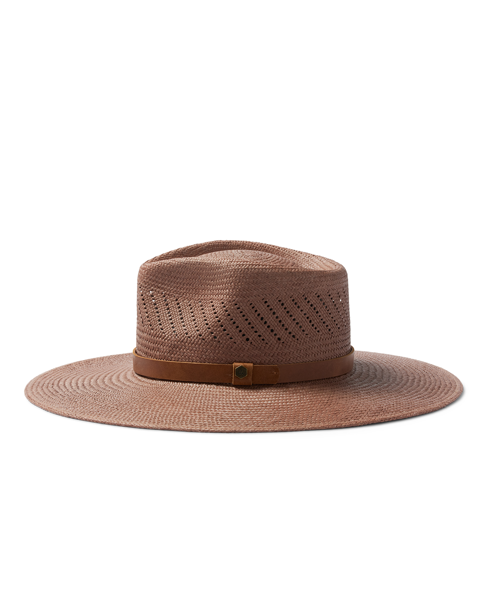 hemlock Isla Panama Straw Fedora in Taupe 