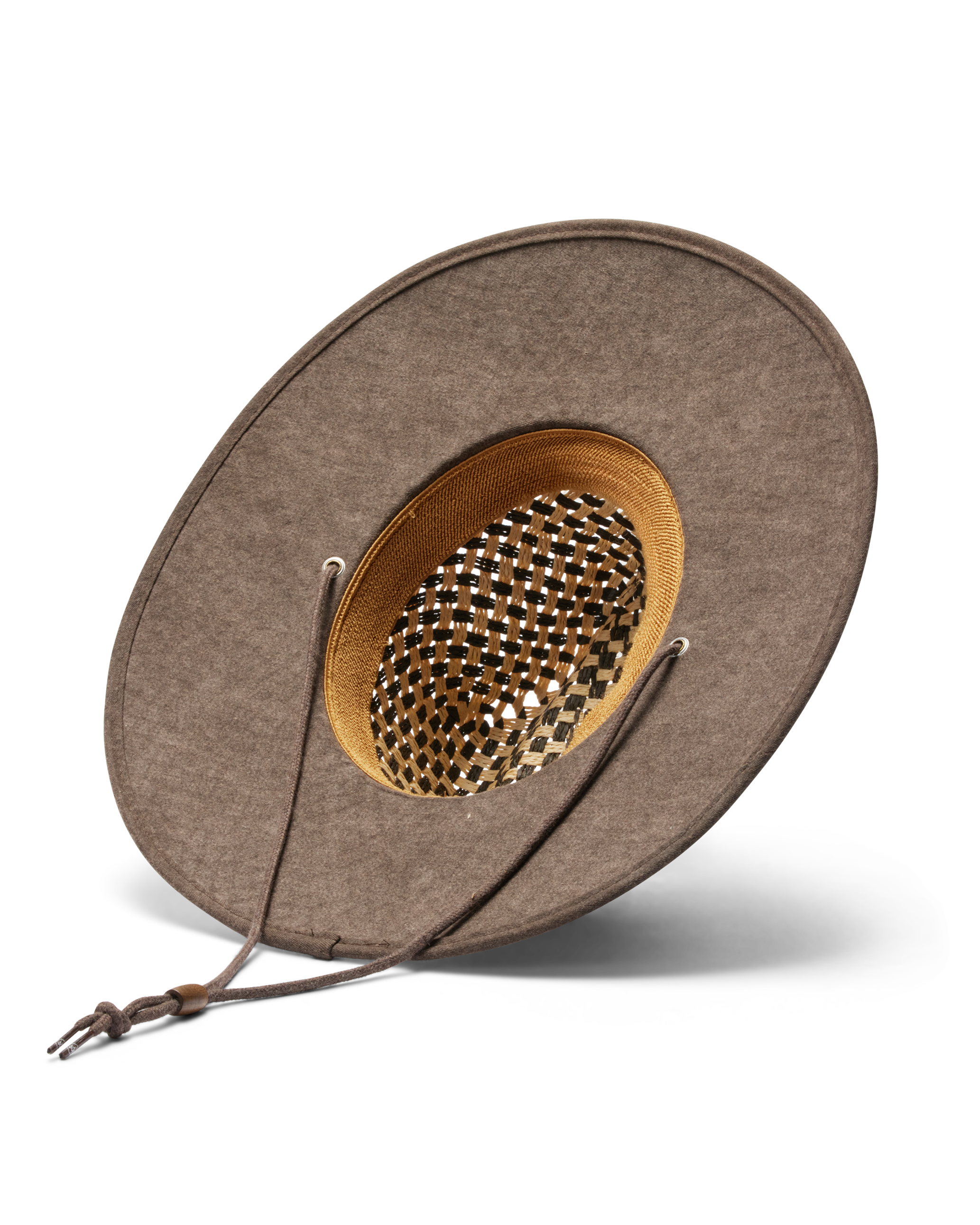  Lana UPF 50+ Lifeguard Straw Hat Brown bottom view