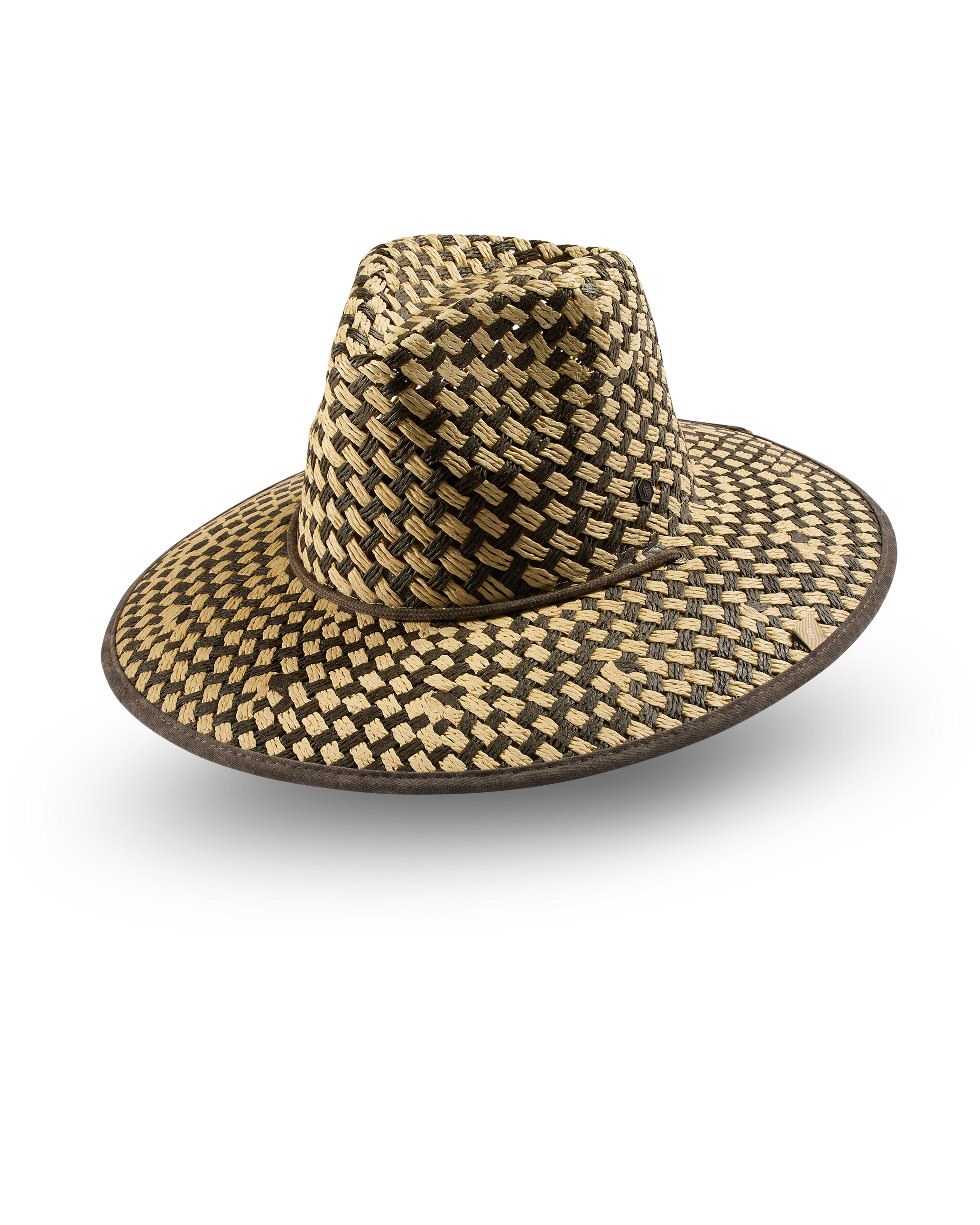  Lana UPF 50+ Lifeguard Straw Hat Brown  side view