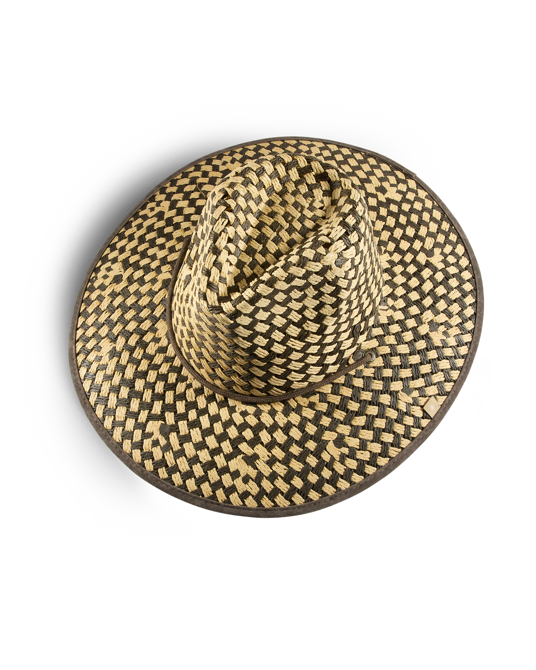  Lana UPF 50+ Lifeguard Straw Hat Brown top view