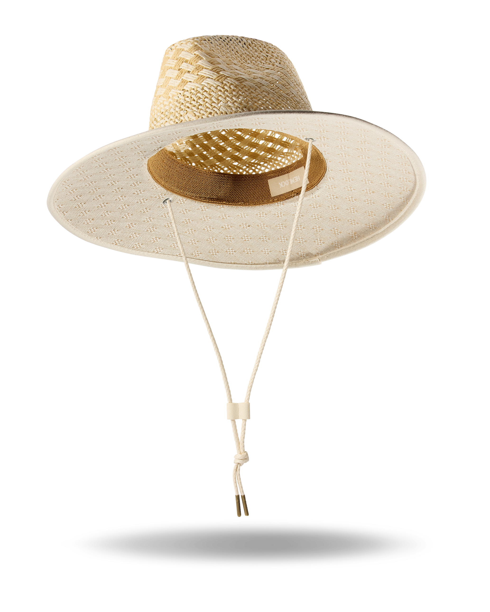Lana Paper Straw Lifeguard hat in sand color