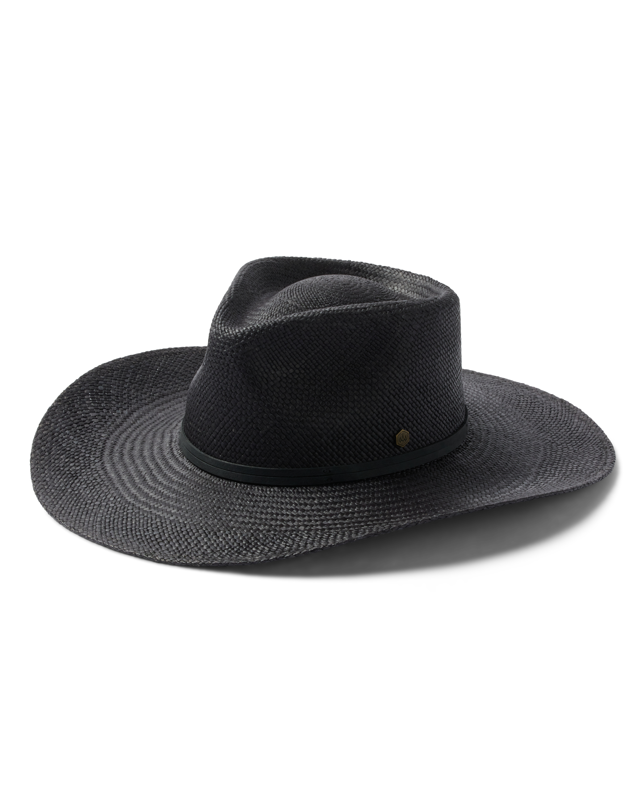 Hemlock Lazo Cowboy Panama Straw Hat in Black 