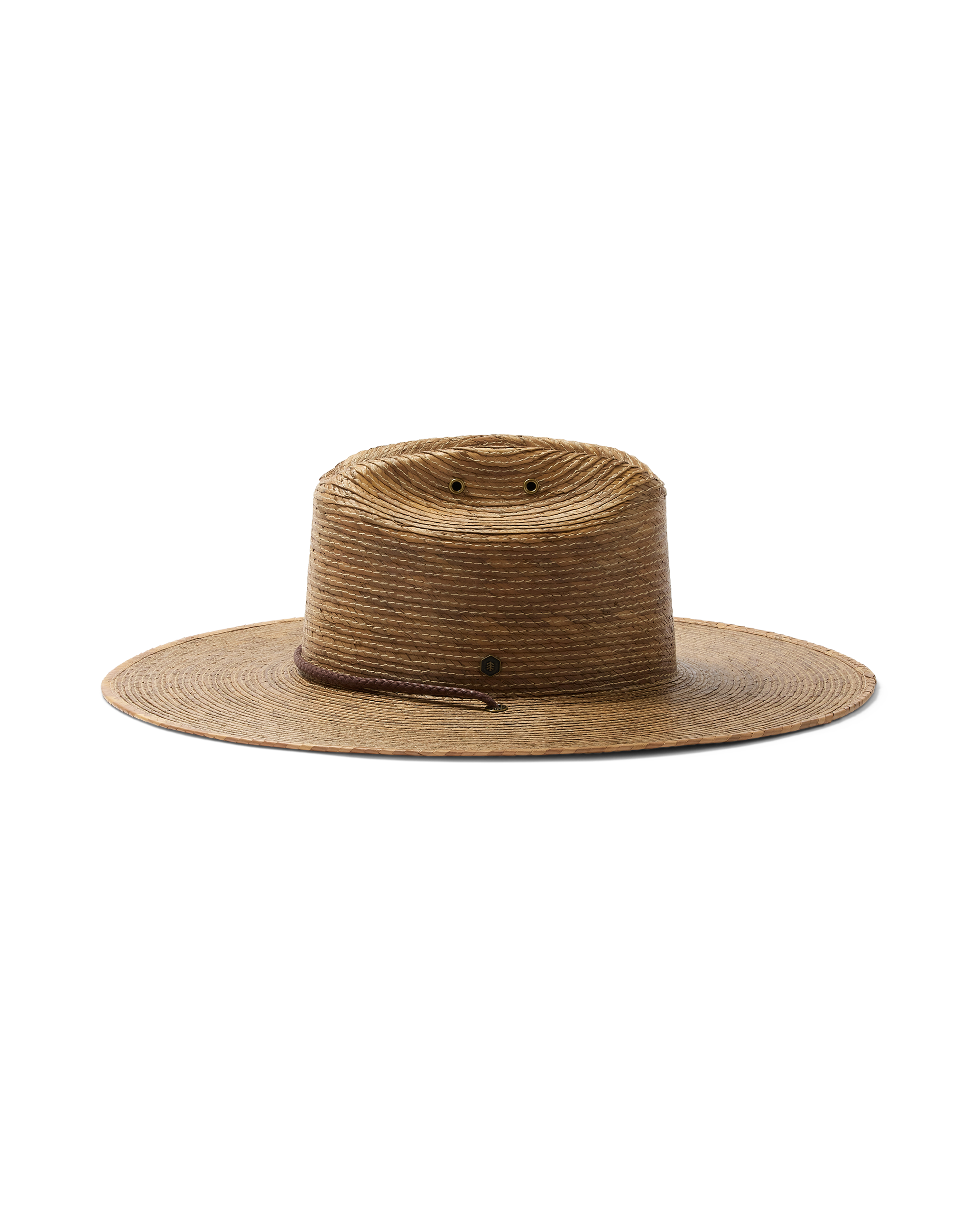 Hemlock Monterrey Straw Lifeguard Hat in Toast side view