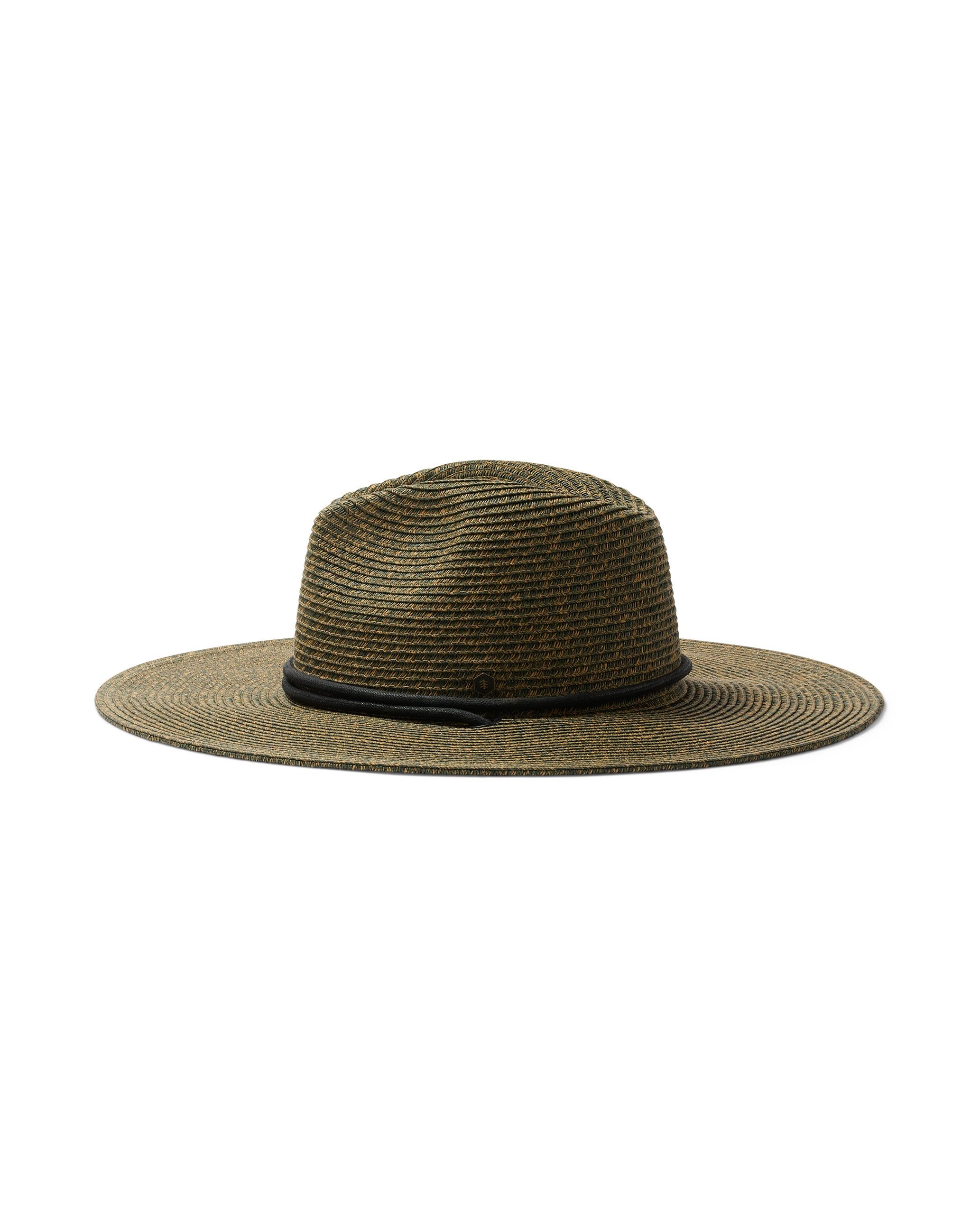 Seaside Packable Fedora in Black & Bronze side view