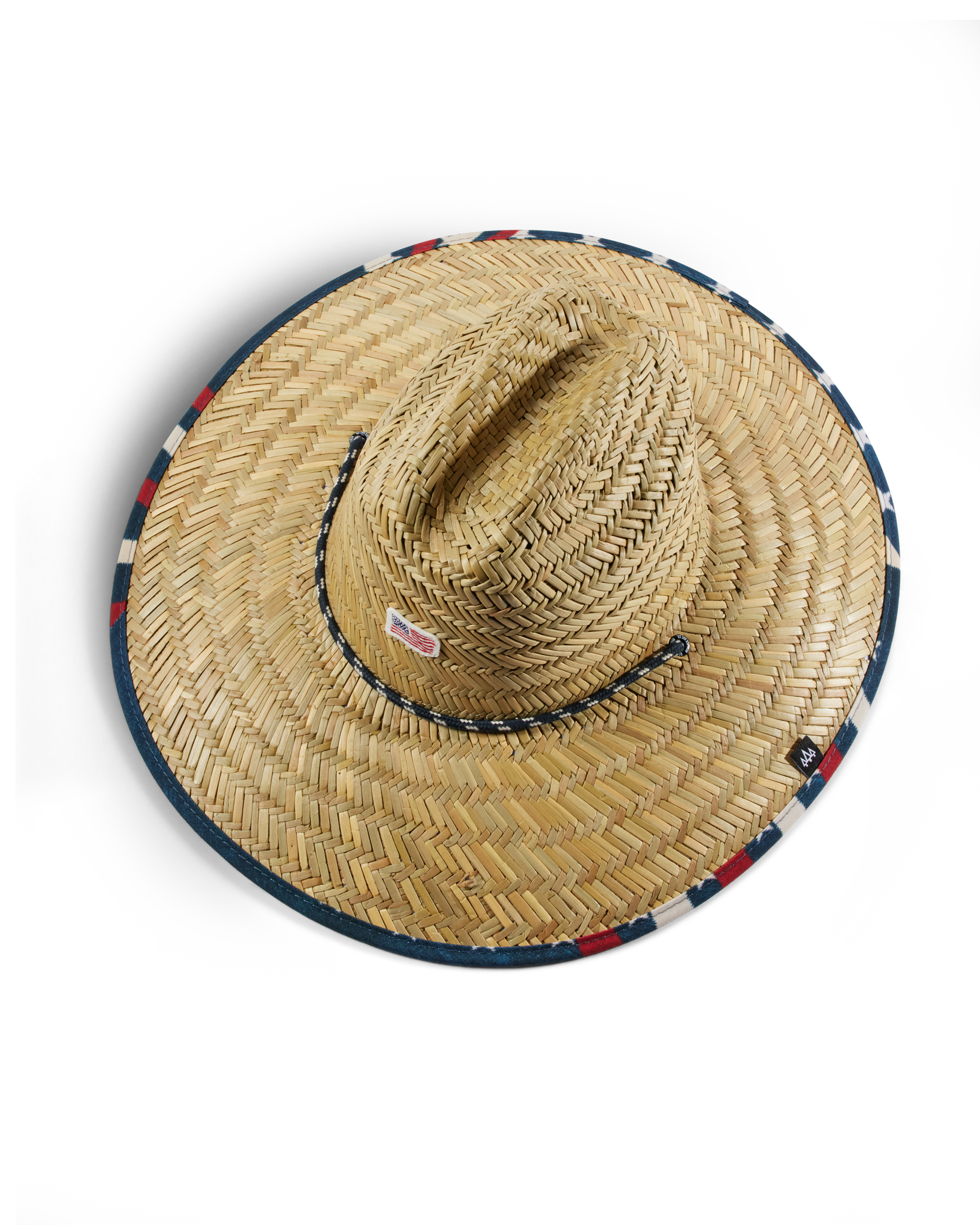 Hemlock UPF50+ Lifeguard Straw Hat Stars & Stripes print top