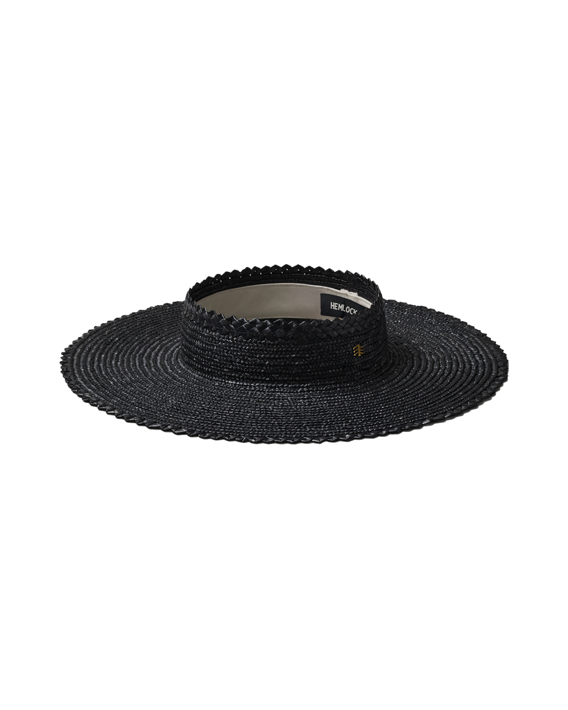 Tropez Visor in Onyx – Hemlock Hat Co.