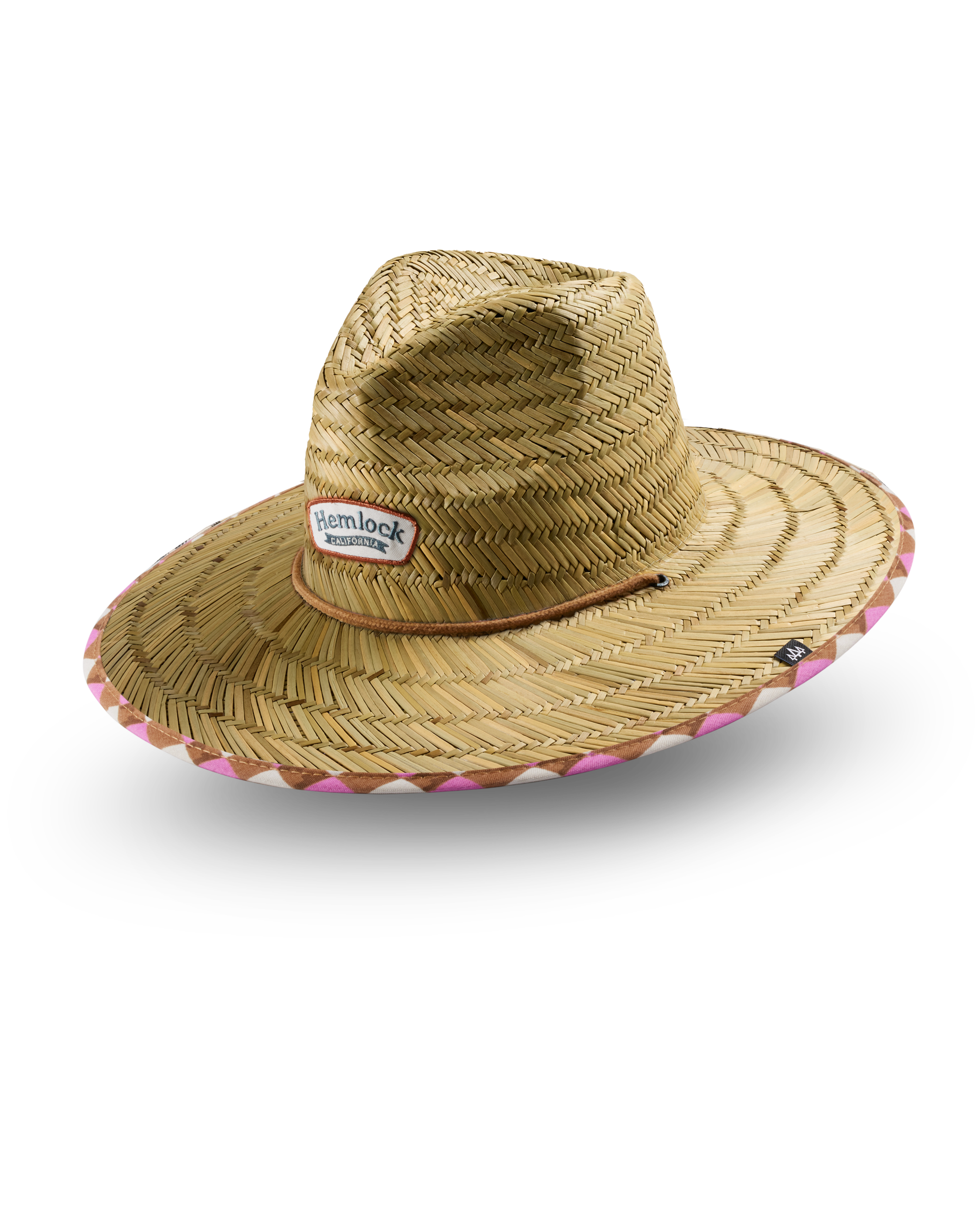 UPF50+ Lifeguard hat in pink check
print side