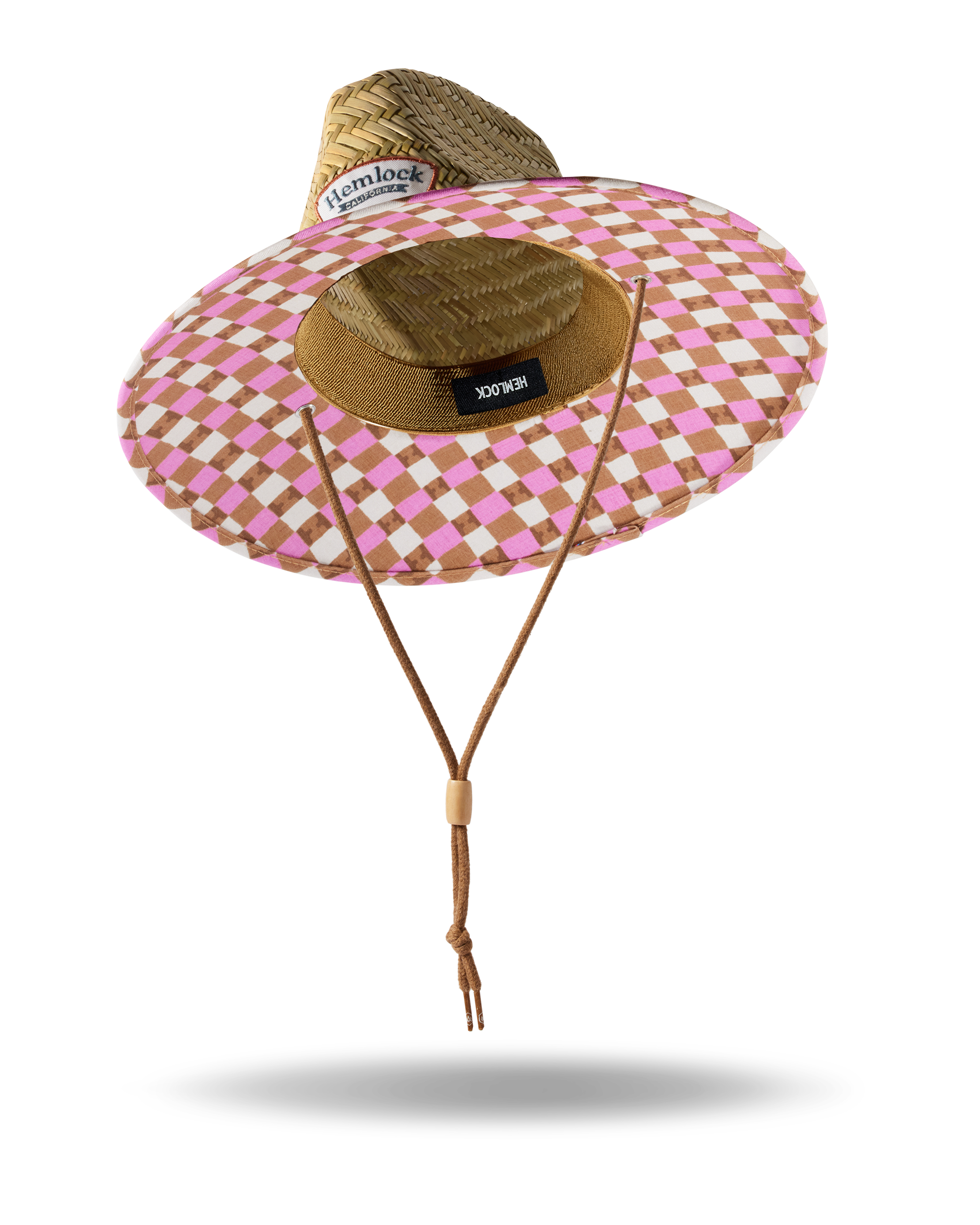 UPF50+ Lifeguard hat in pink check
print