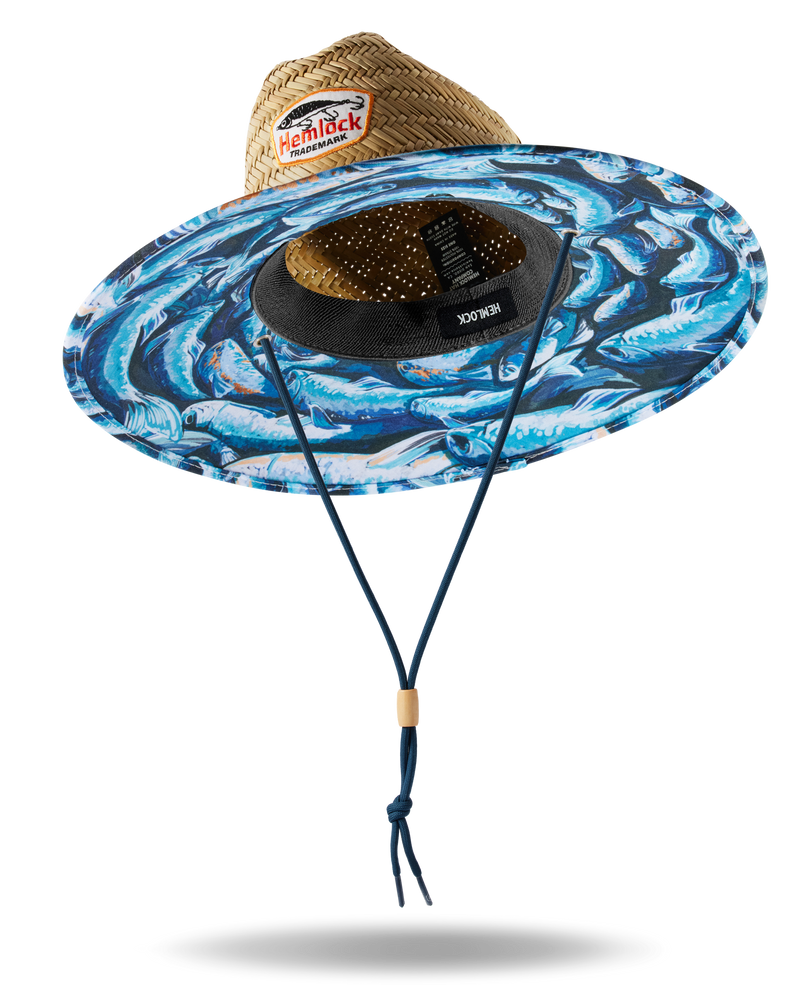 UPF50+ Lifeguard hat in Blue Fish
print