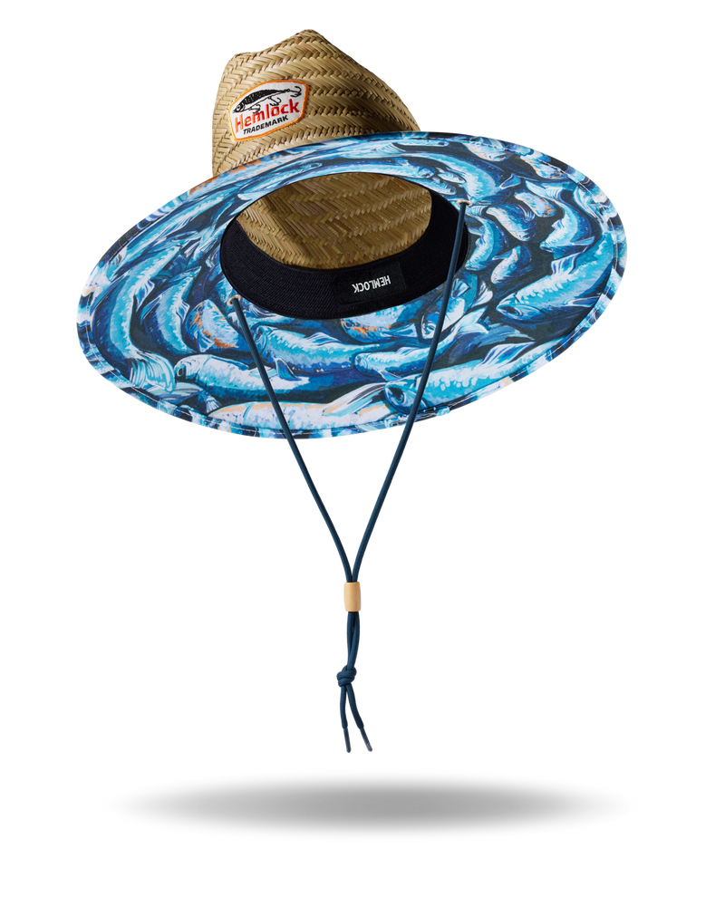 UPF50+ Lifeguard hat in Blue Fish
print 