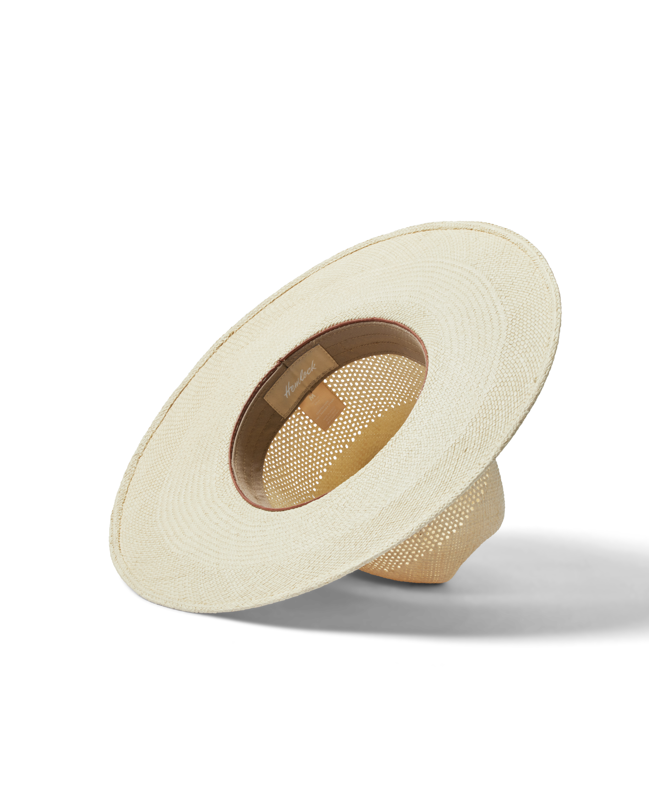 Valle Rancher Panama Straw Hat bottom view