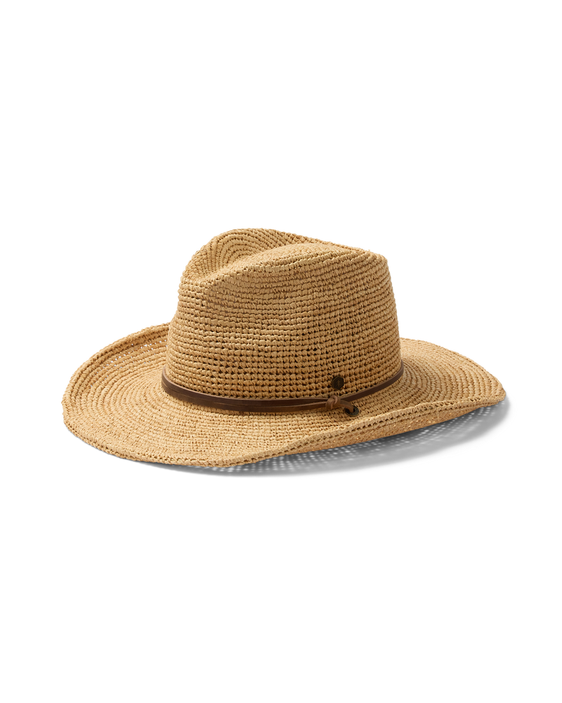 Wynona Packable Raffia Cowboy in Natural