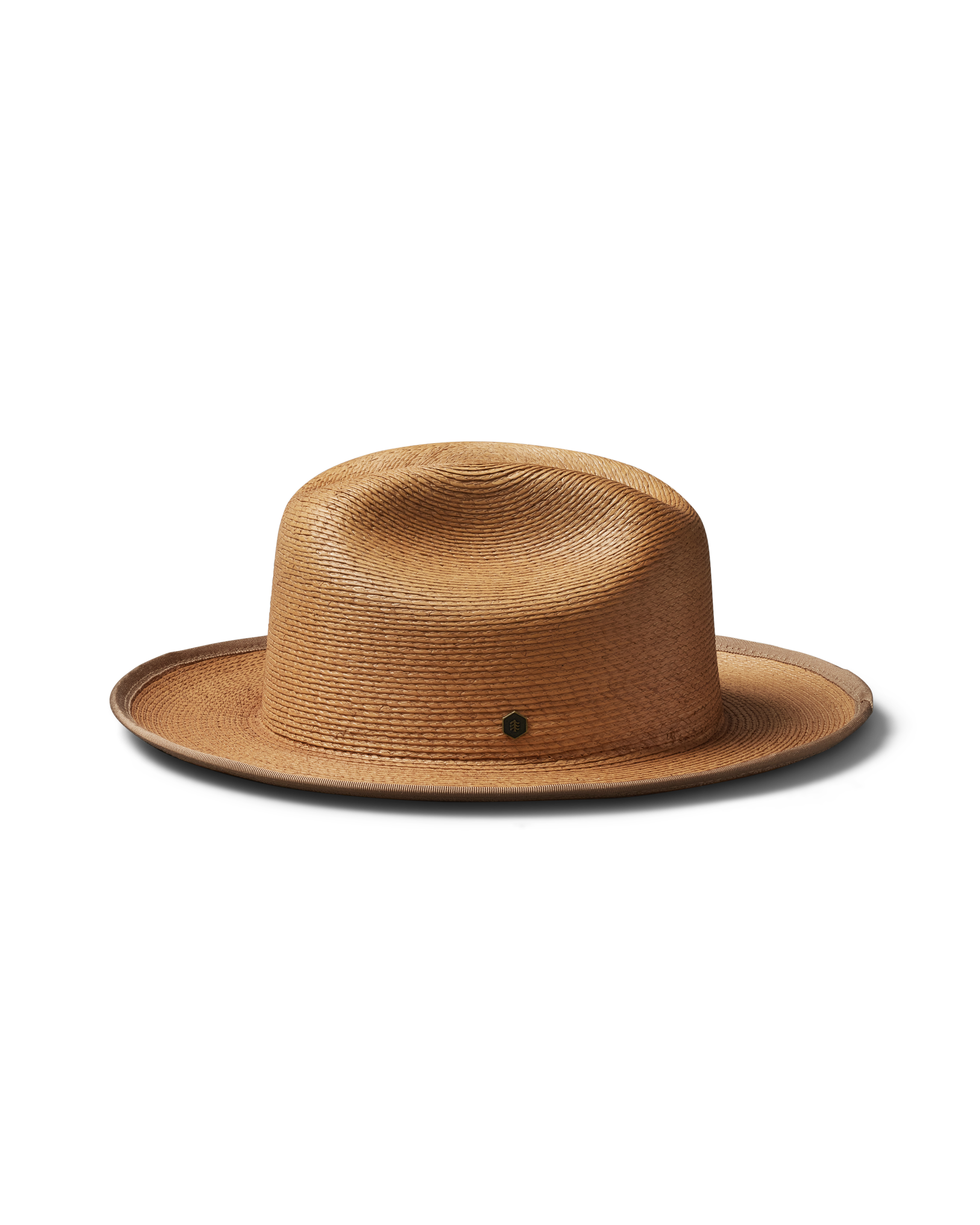 Hemlock Mateo Straw Rancher Hat in Saddle side view