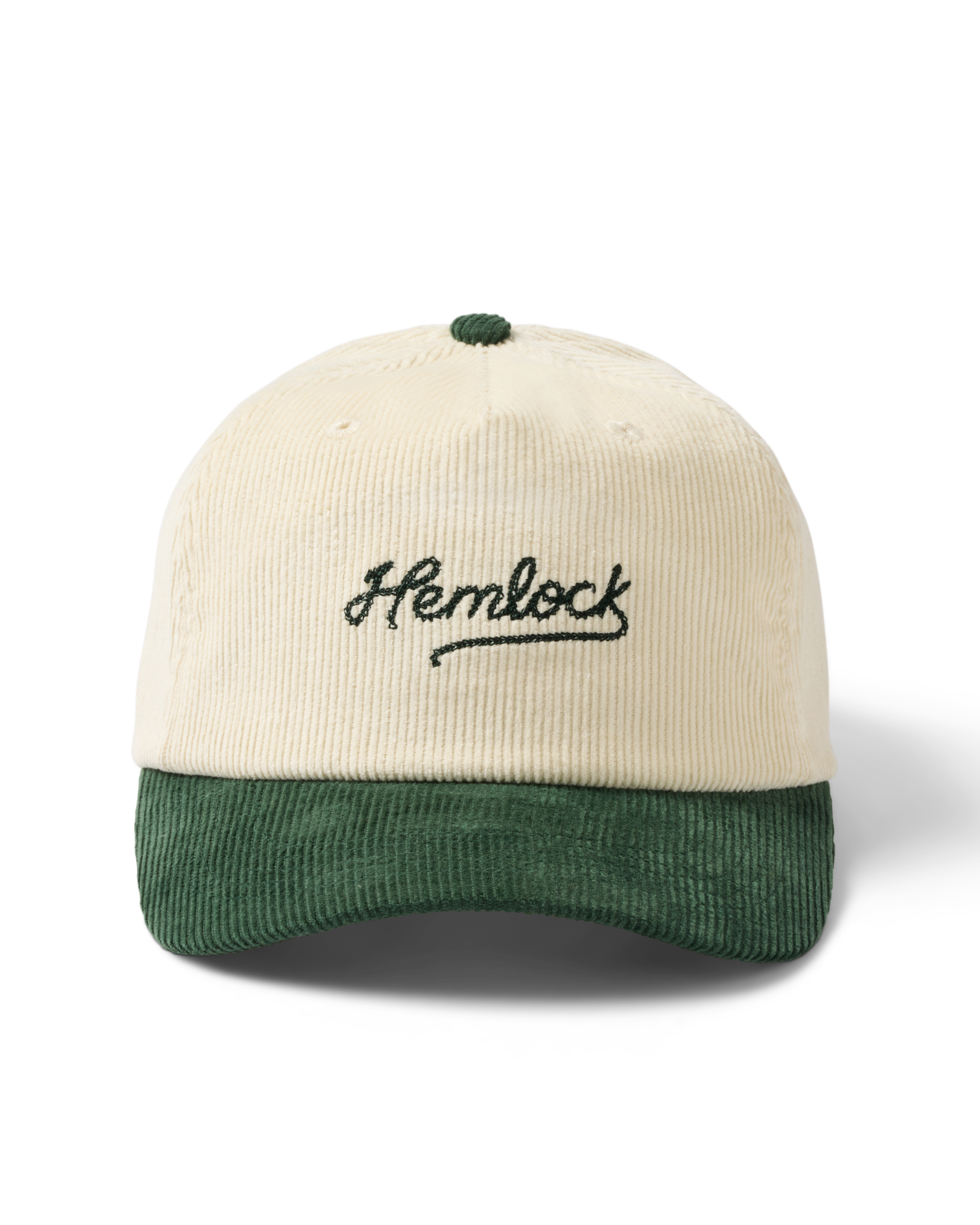 Hemlock Wesley 5 Panel in Emerald front embroidery
